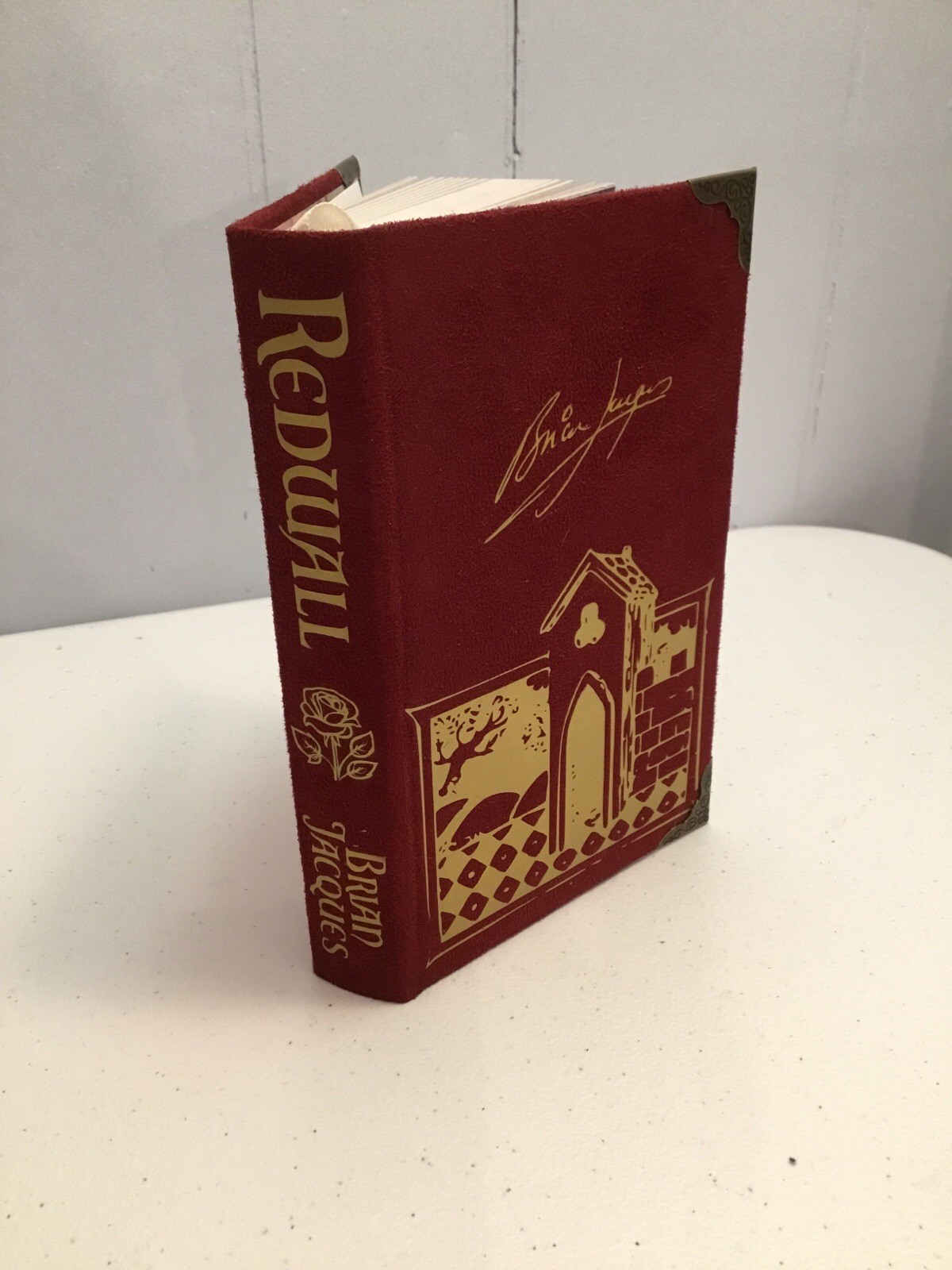 Redwall, Brian Jacques, Special Hardcover Edition, Custom Bound in Sudede