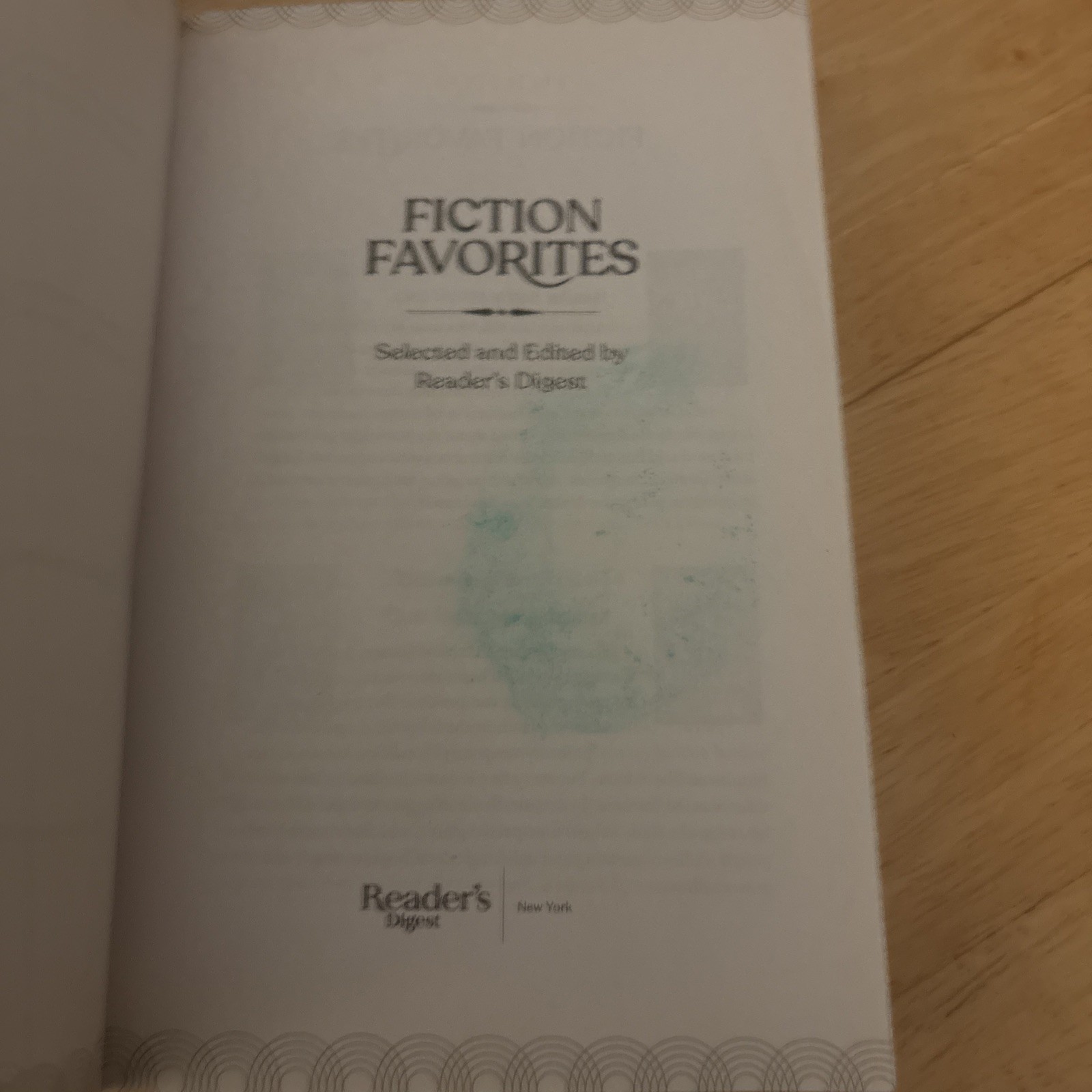 Reader’s Digest FICTION FAVORITES! Paperback Volume 395
