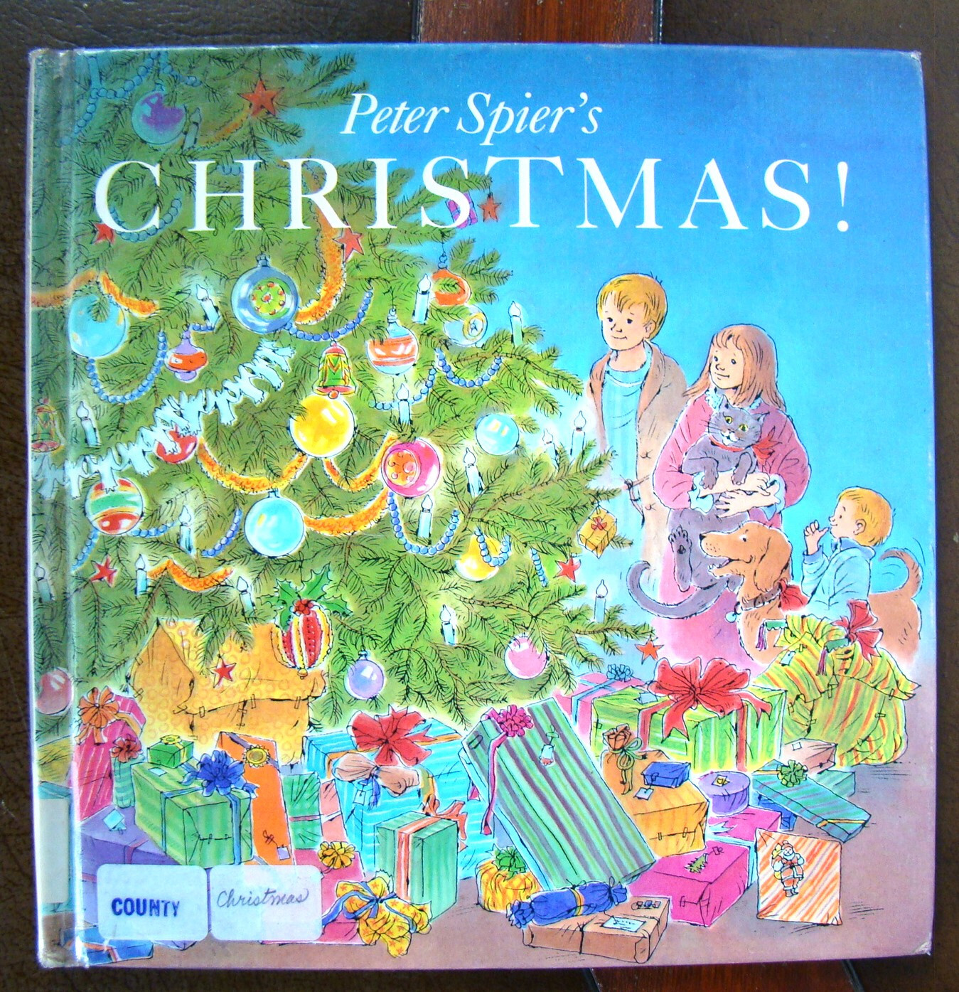 Peter Spier ~6 HC Bks~ Christmas Circus Gobble Jonah Rain Cow Canal Illust ☂🎪🎄
