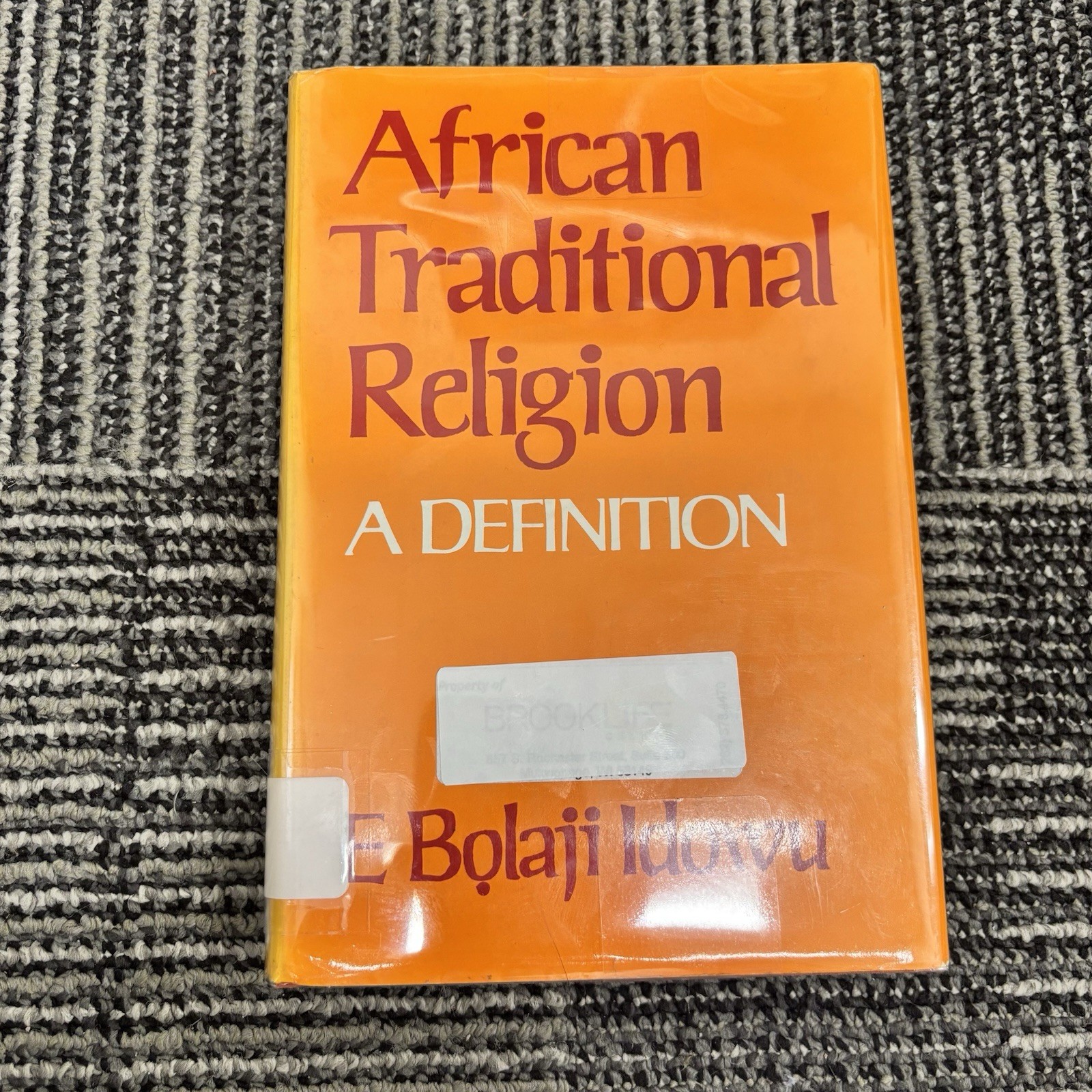 African Traditional Religion A Definition By E. Bolaji Idowu, Hardcover Vintage