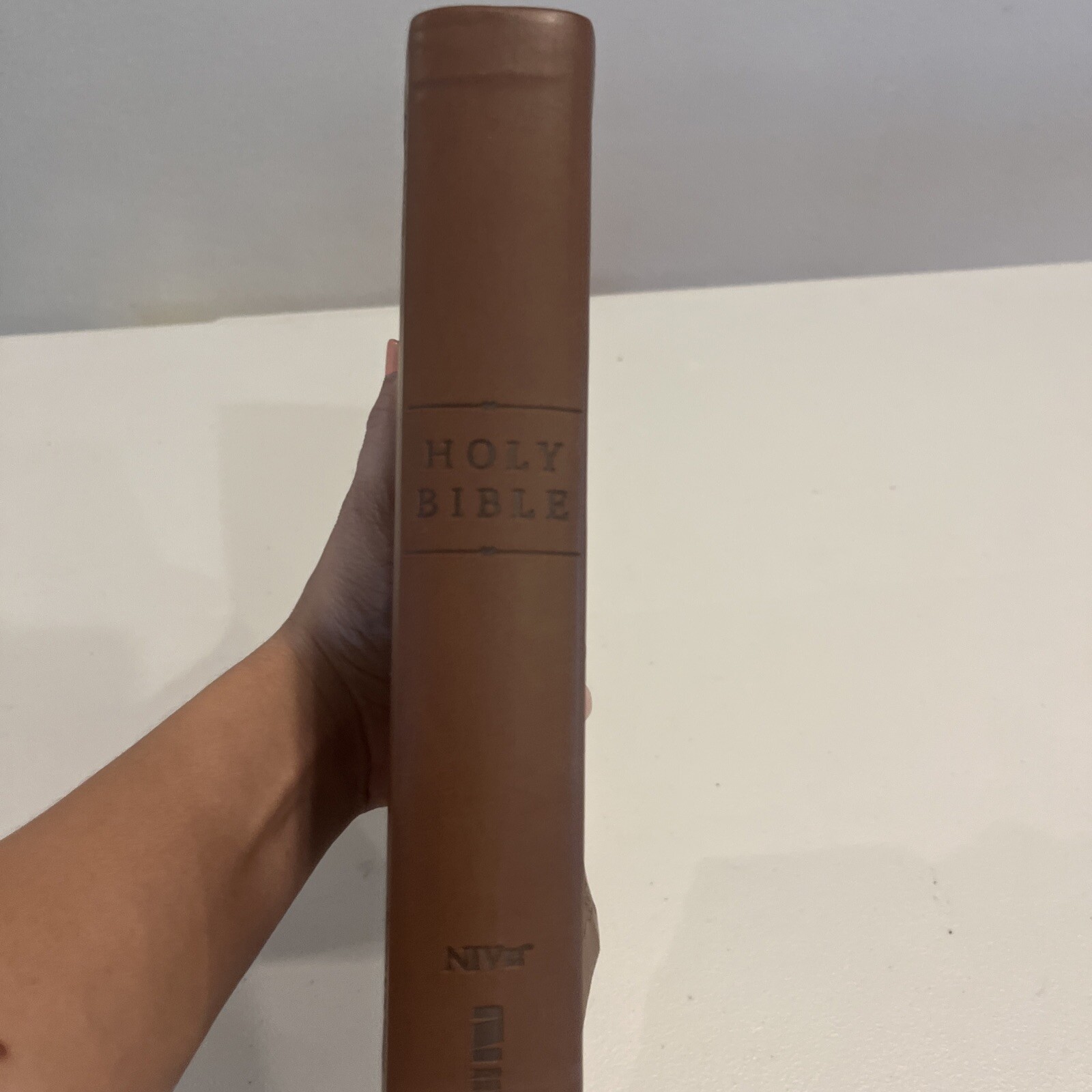 Holy Bible, Soft Touch Edition, Imitation Leather, Brown, Comfort