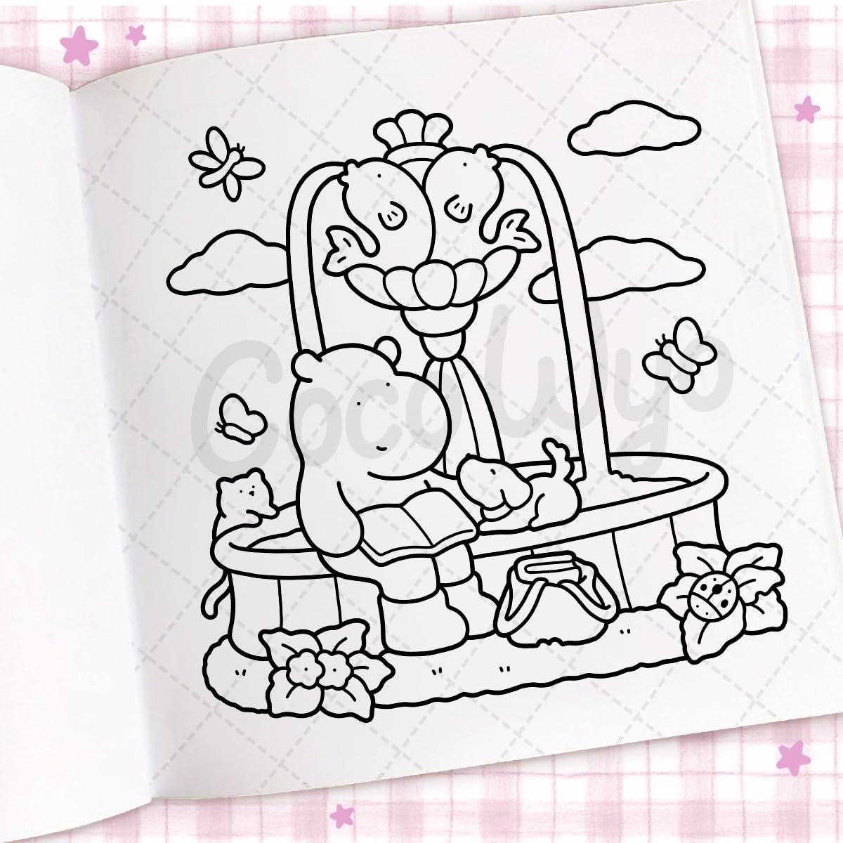 Cozy Days: Coloring Book for Adults and Kids by Coco Wyo (2025, Paperback)