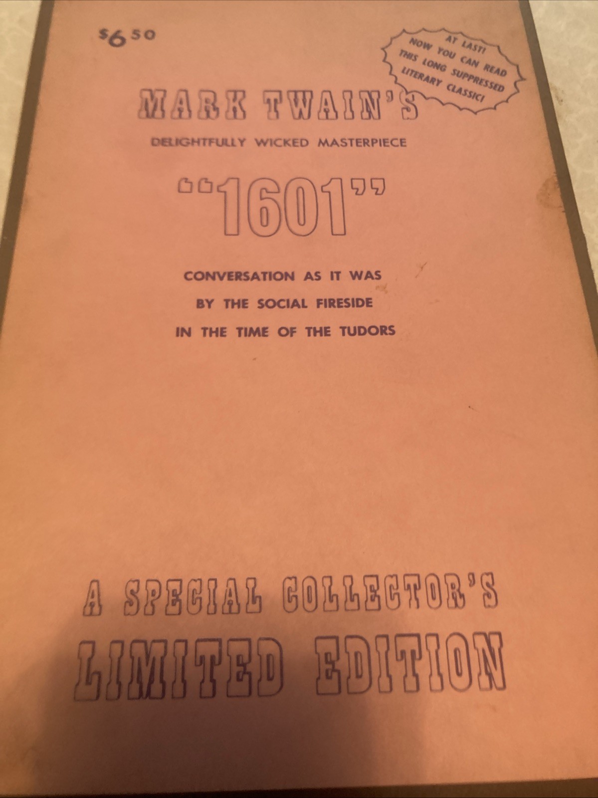 Mark Twain 1601 Illustrated in Slipcase Lyle Stuart, New York