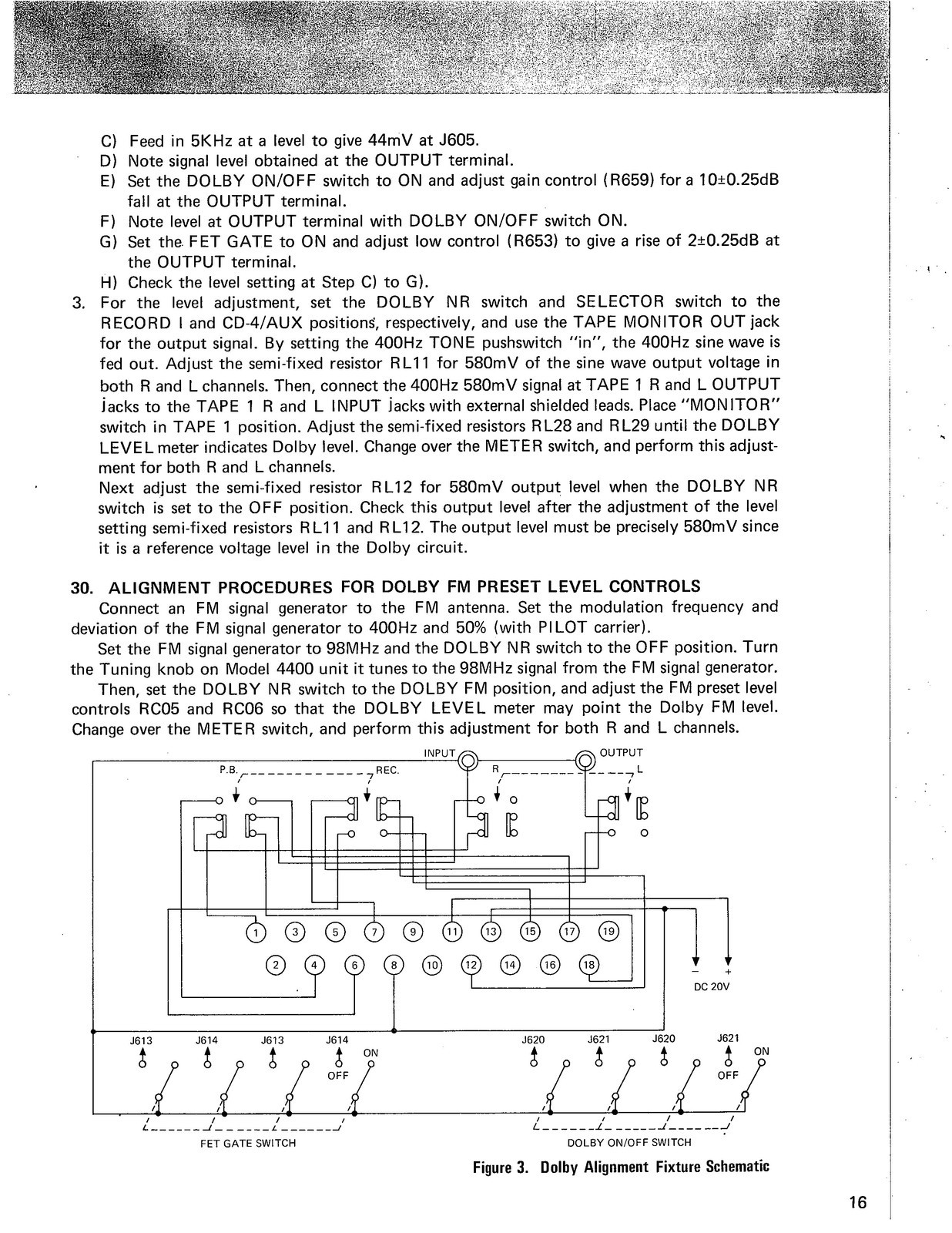MARANTZ 4400 Stereo Receiver Service Manual – FRONT & BACK – XL FOLDOUT PAGES