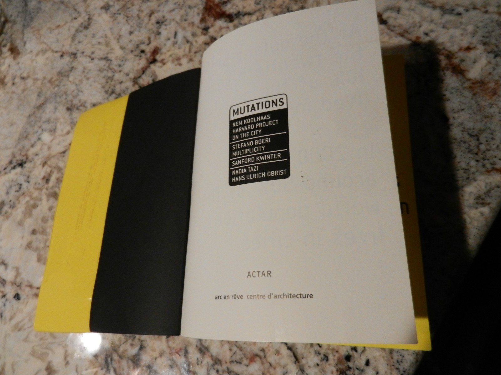 MUTATIONS 2003 REM KOOLHAAS ‘hard’ softcover book Architecture Environment — A+