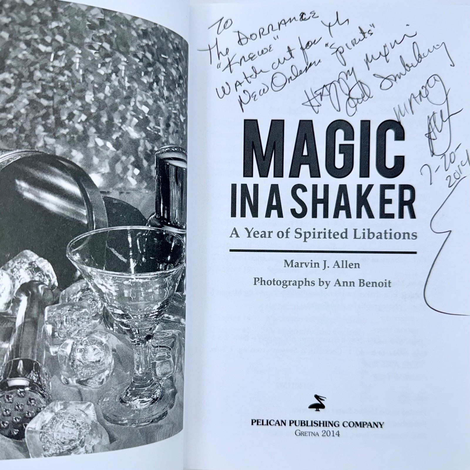 Magic in a Shaker A Year of Spirited Libations Marvin Allen – SIGNED BY AUTHOR