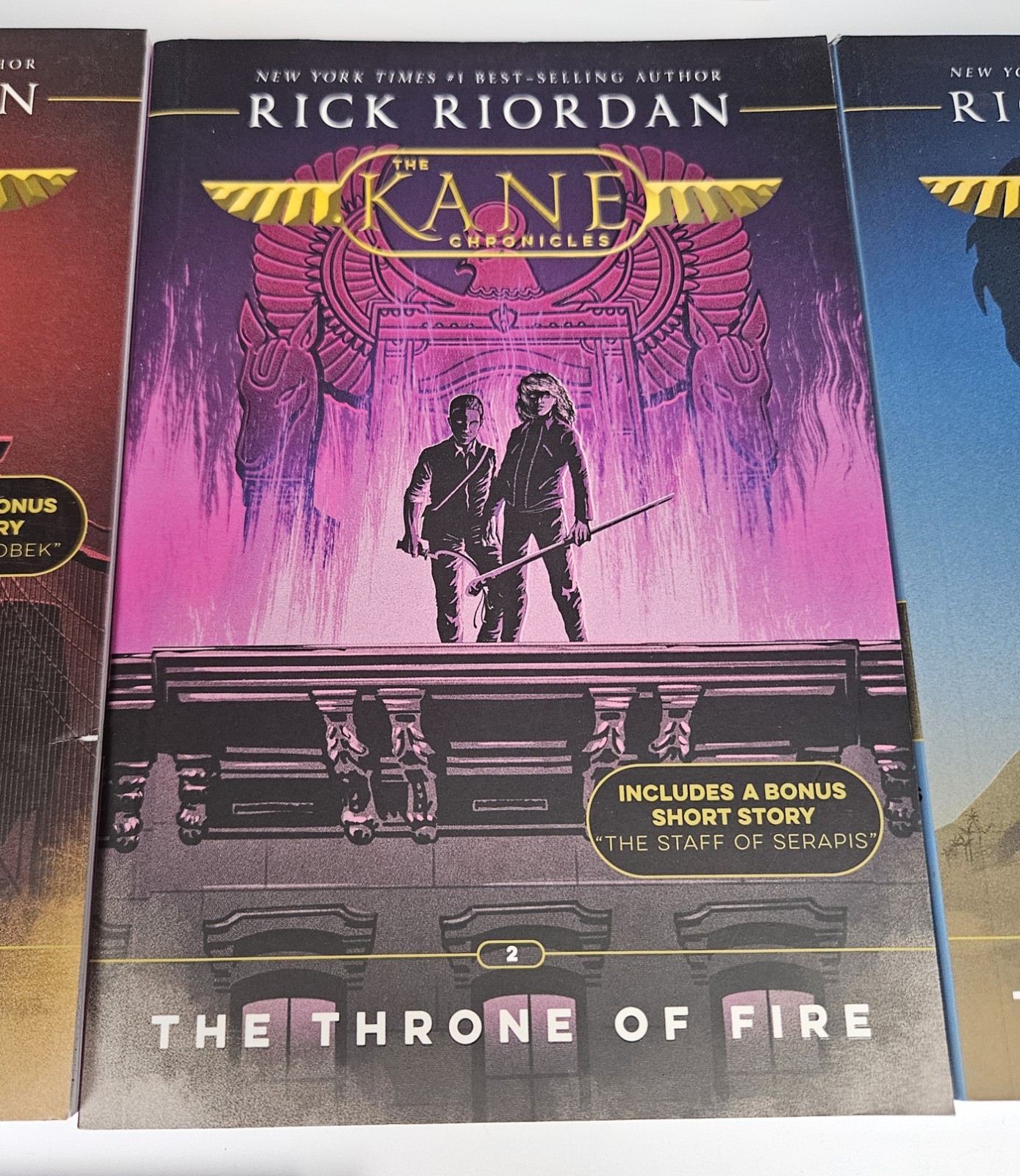 The Kane Chronicles 4-BOOK Box Set Rick Riordan Paperback Preowned READ