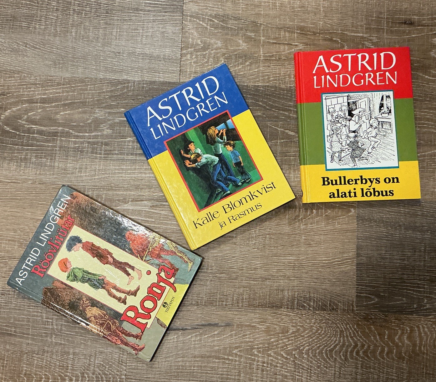 Astrid Lindgren In Estonian Classic Childrens Books (3 Books) Hardcover