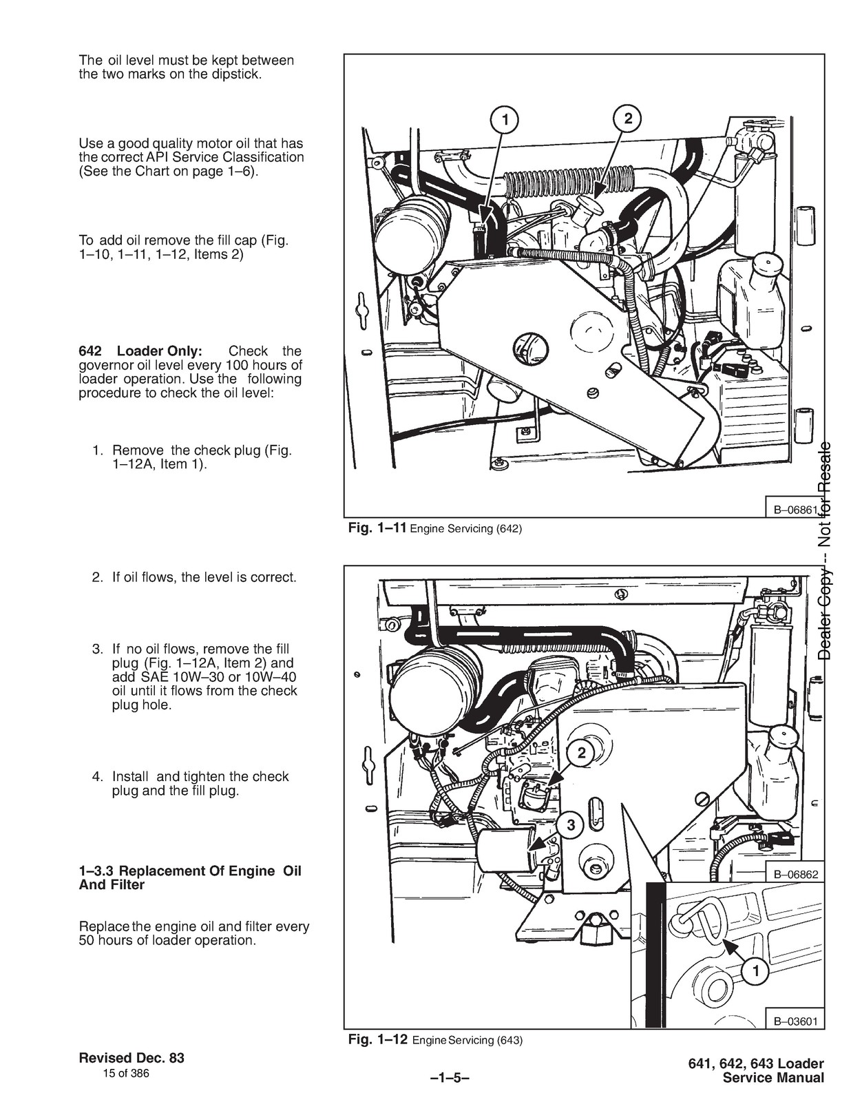 BOBCAT 641 642 643 H Series Skid Steer Loader Service Manual 1996, FOLDOUTS