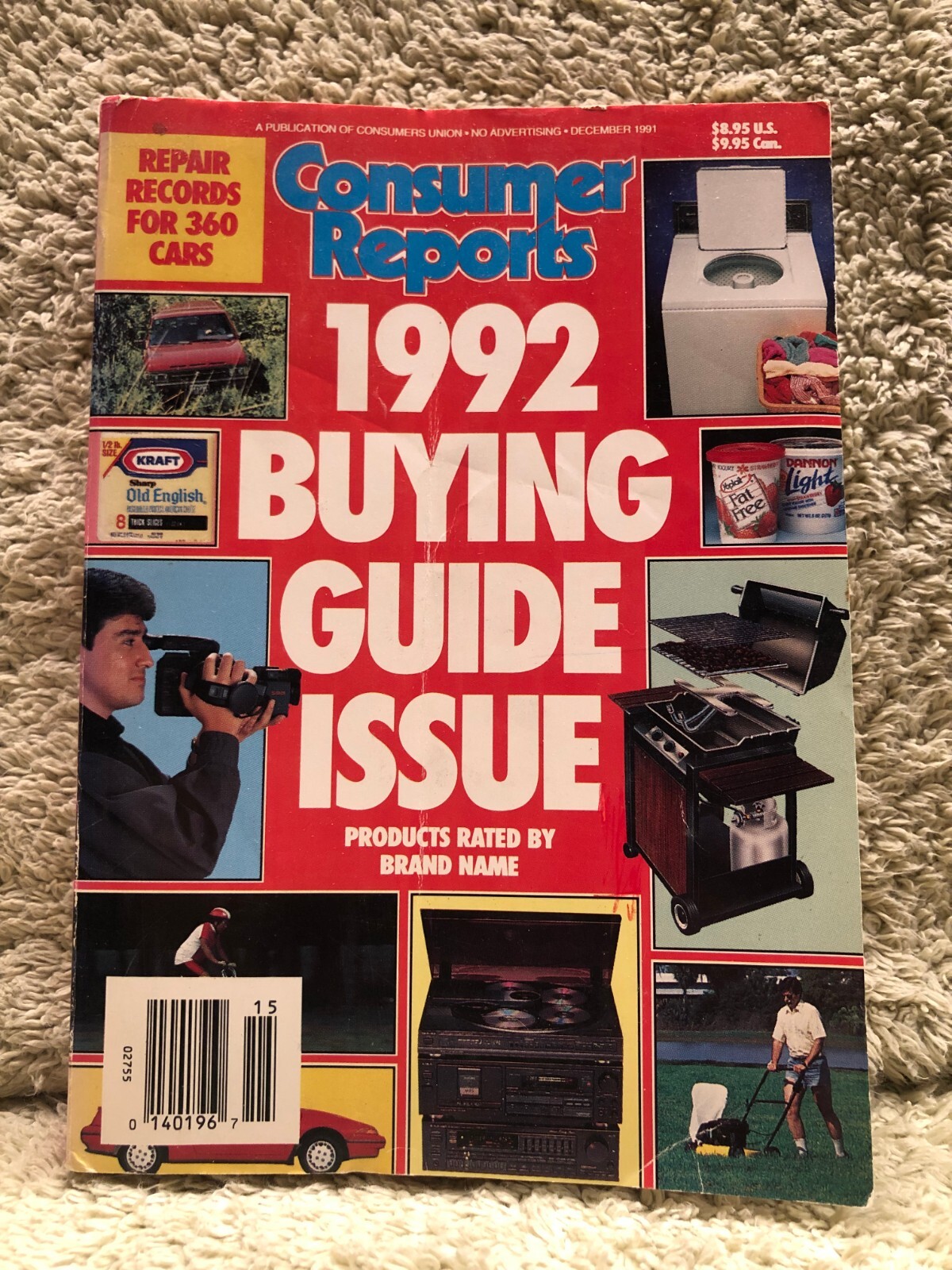 1992 Buying Guide Issue by Consumer Reports-1991 papperback