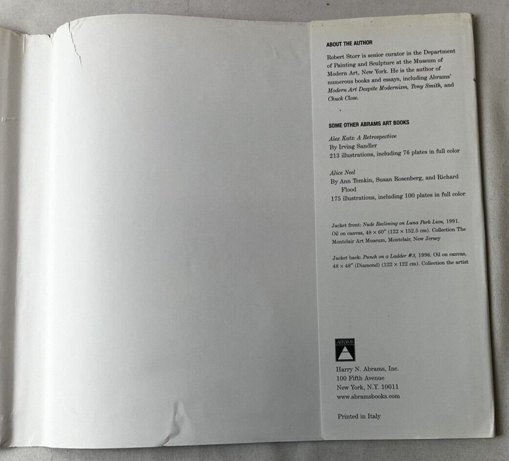 Philip Pearlstein: Since 1983 – Robert Storr 2002 HC DJ