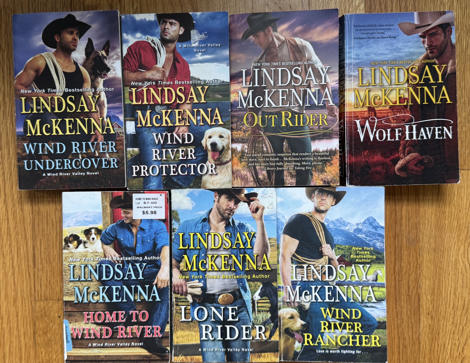Lot 7 LINDSAY MCKENNA Modern Cowboy Romance Wind River Undercover Protector