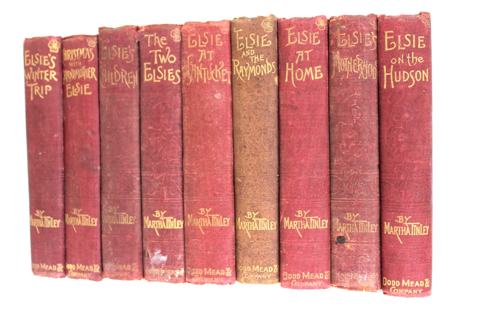 Elsie Dinsmore by Marth Finley Lot (9) Dodd Mead Co 1880s-1900s Hardback Books