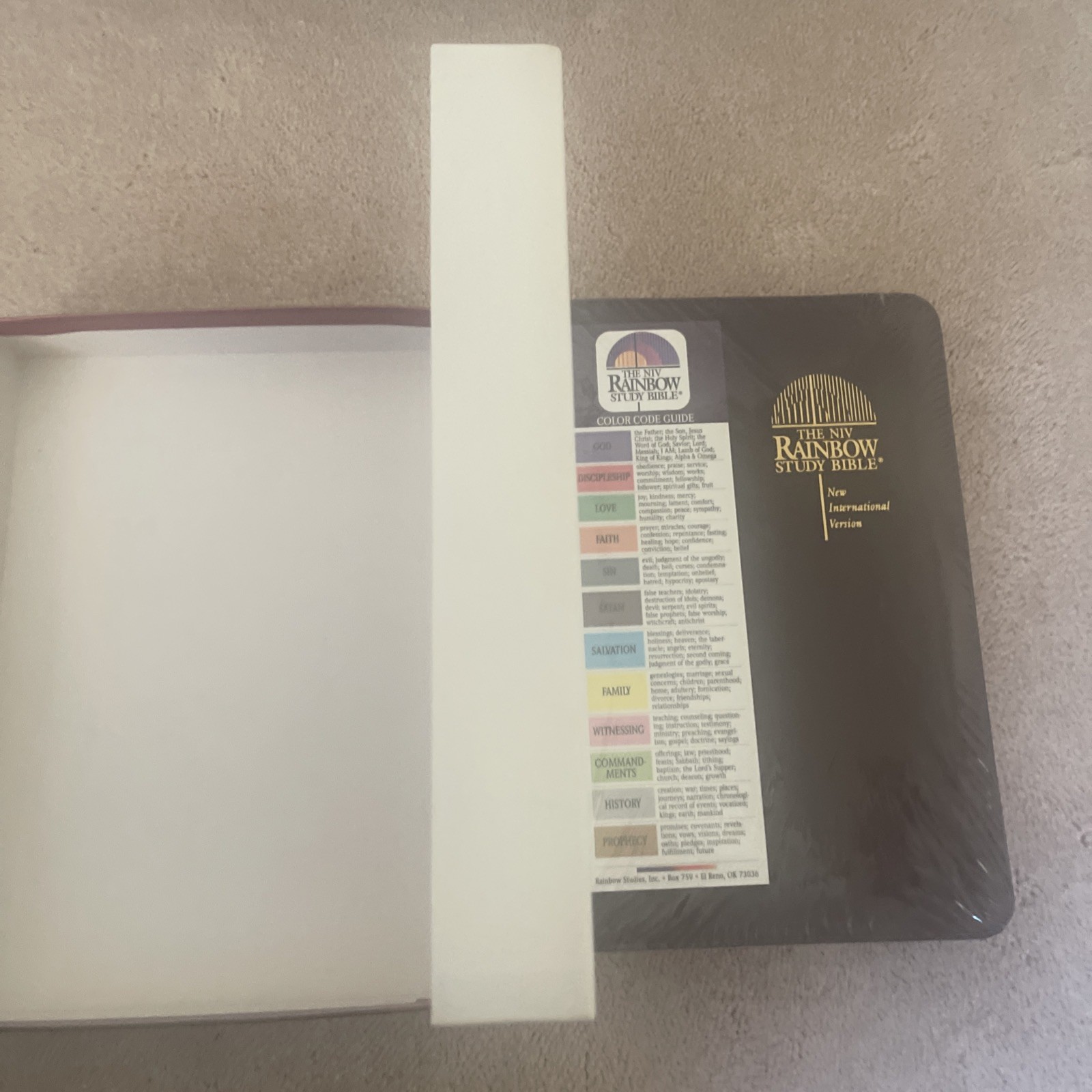 Rainbow Study Bible New International Version NIV Imitation Leather Bold Ln NEW