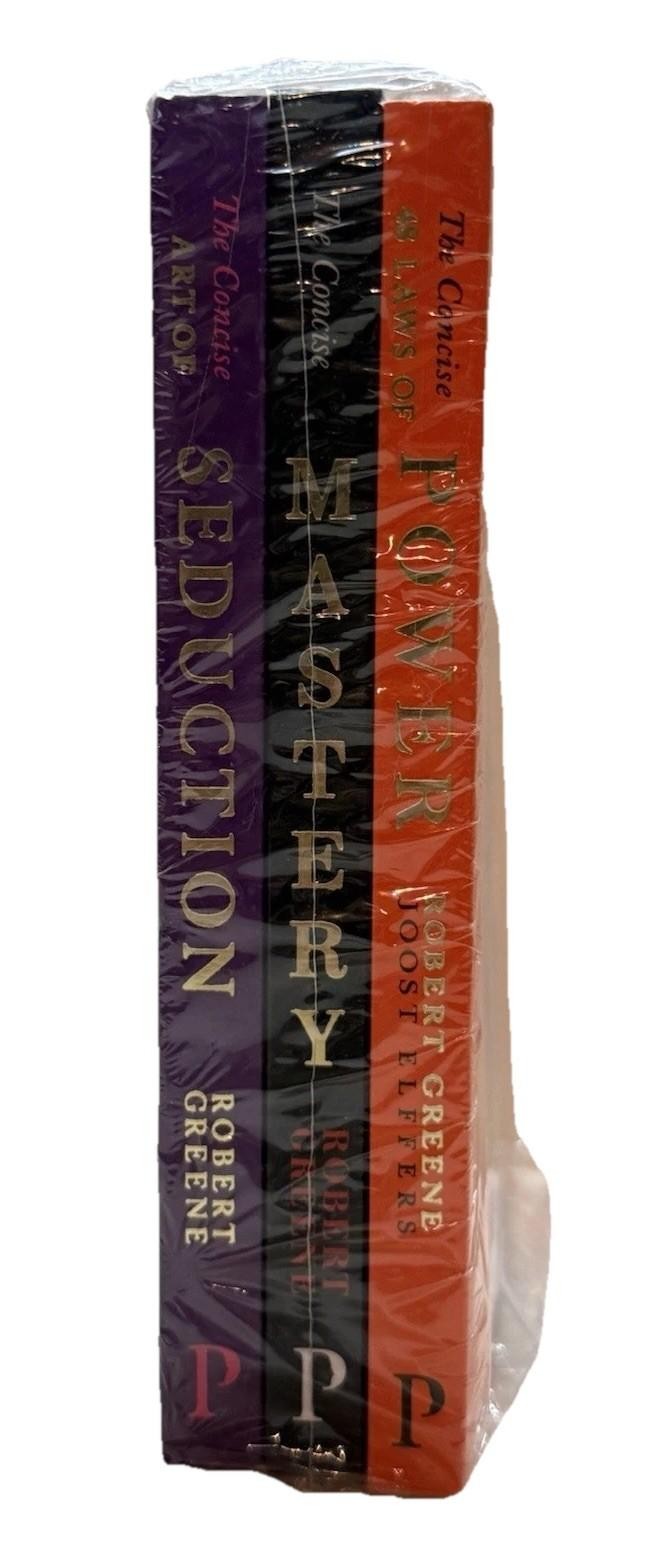 Concise Robert Greene New Edition 3 Book Set Small Size Power Seduction Mastery