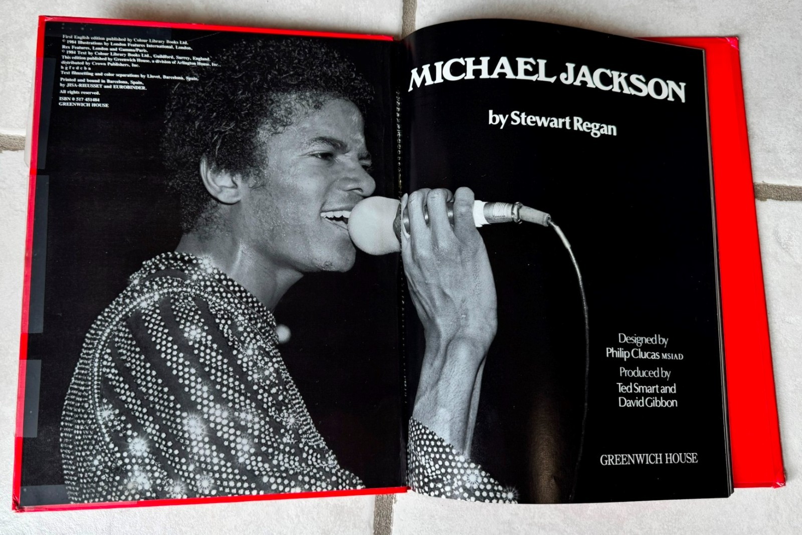 MICHAEL JACKSON hardcover STEWART REGAN Greenwich House 1984 w/o dust jacket