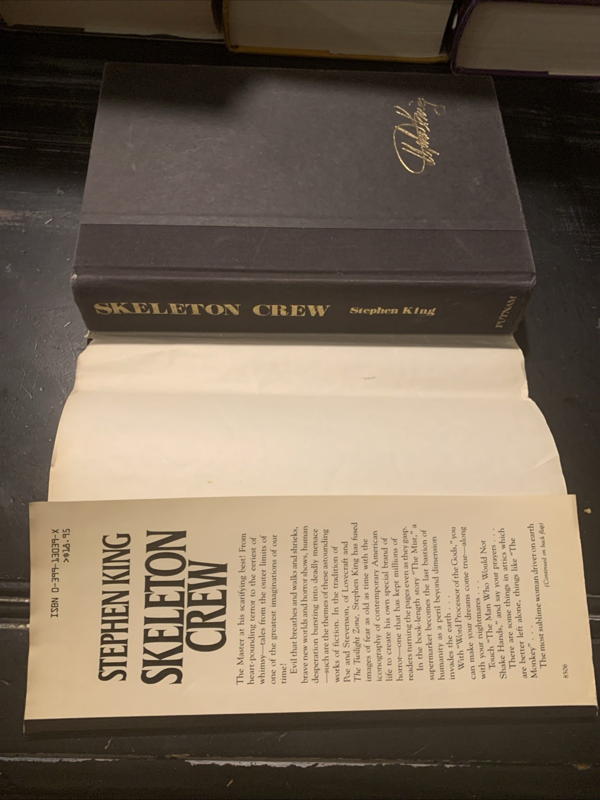 Skeleton Crew by Stephen King (1985, Hardcover) Gutter Code HB1R