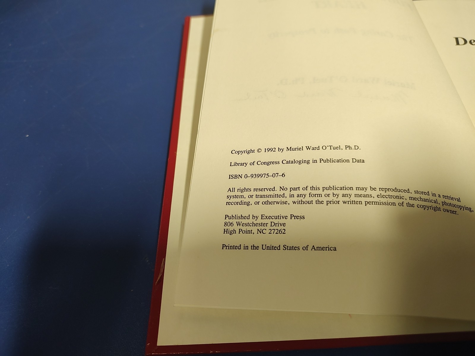 Footprints on the Heart (The Caring Path to Prosperity) 1992, Signed