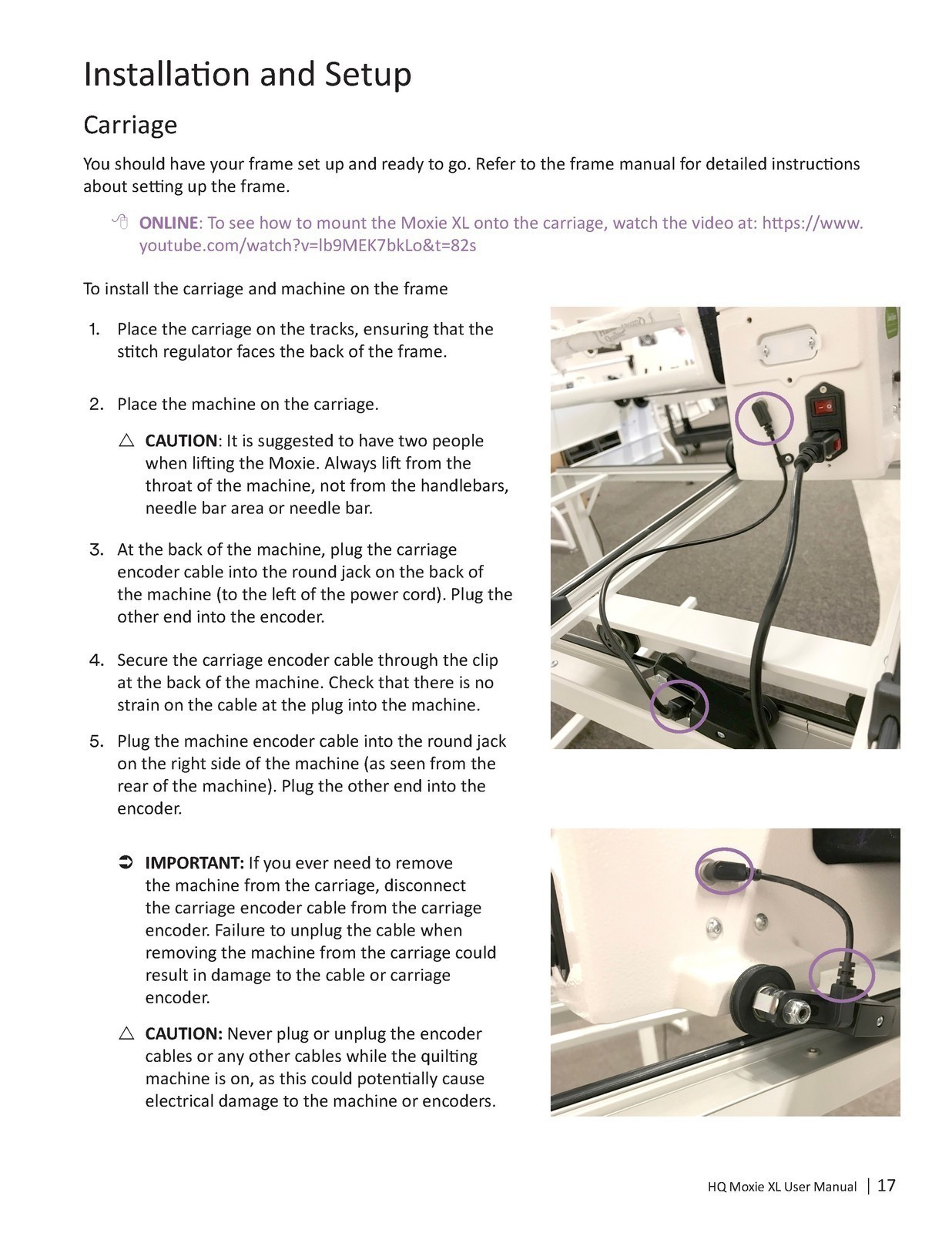 HANDI QUILTER Moxie XL User Manual 2024, HEAVY-DUTY BOUND – PROTECTIVE COVERING