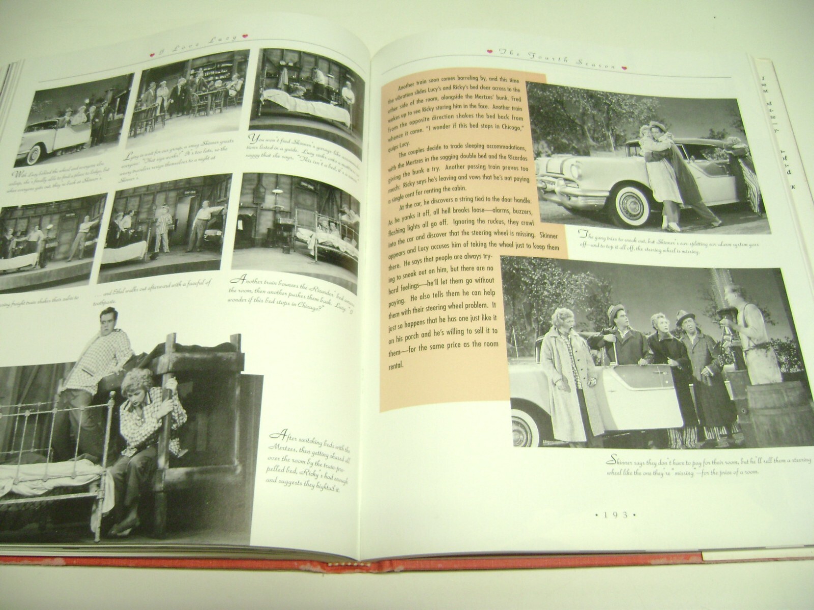 HUGE 1995 Time Warner Hardcover Book, I LOVE LUCY, First Printing, 248 pages