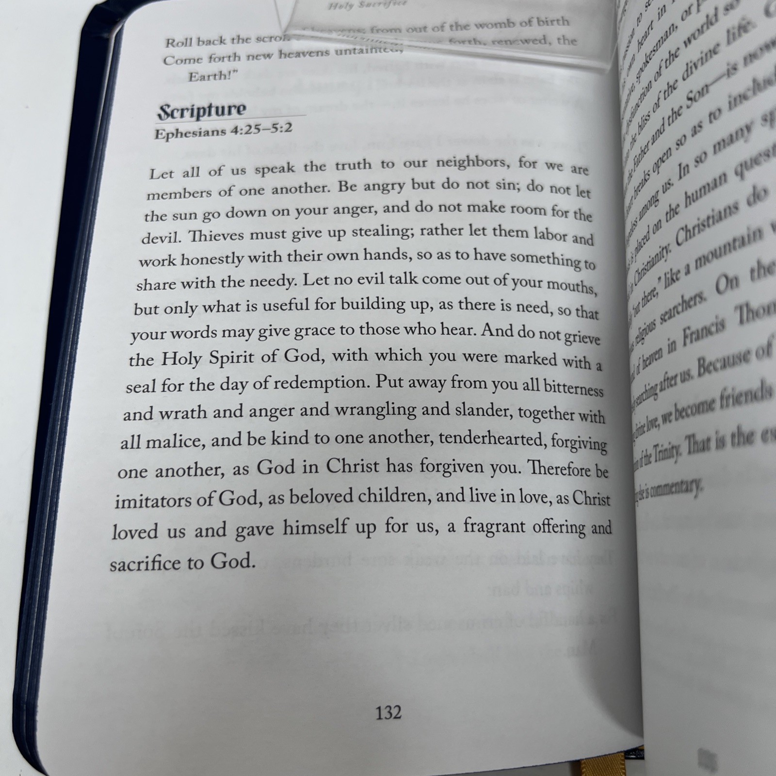 The Holy Hour Meditations For Eucharist Adoration Navy Blue Leather/Gold 2022