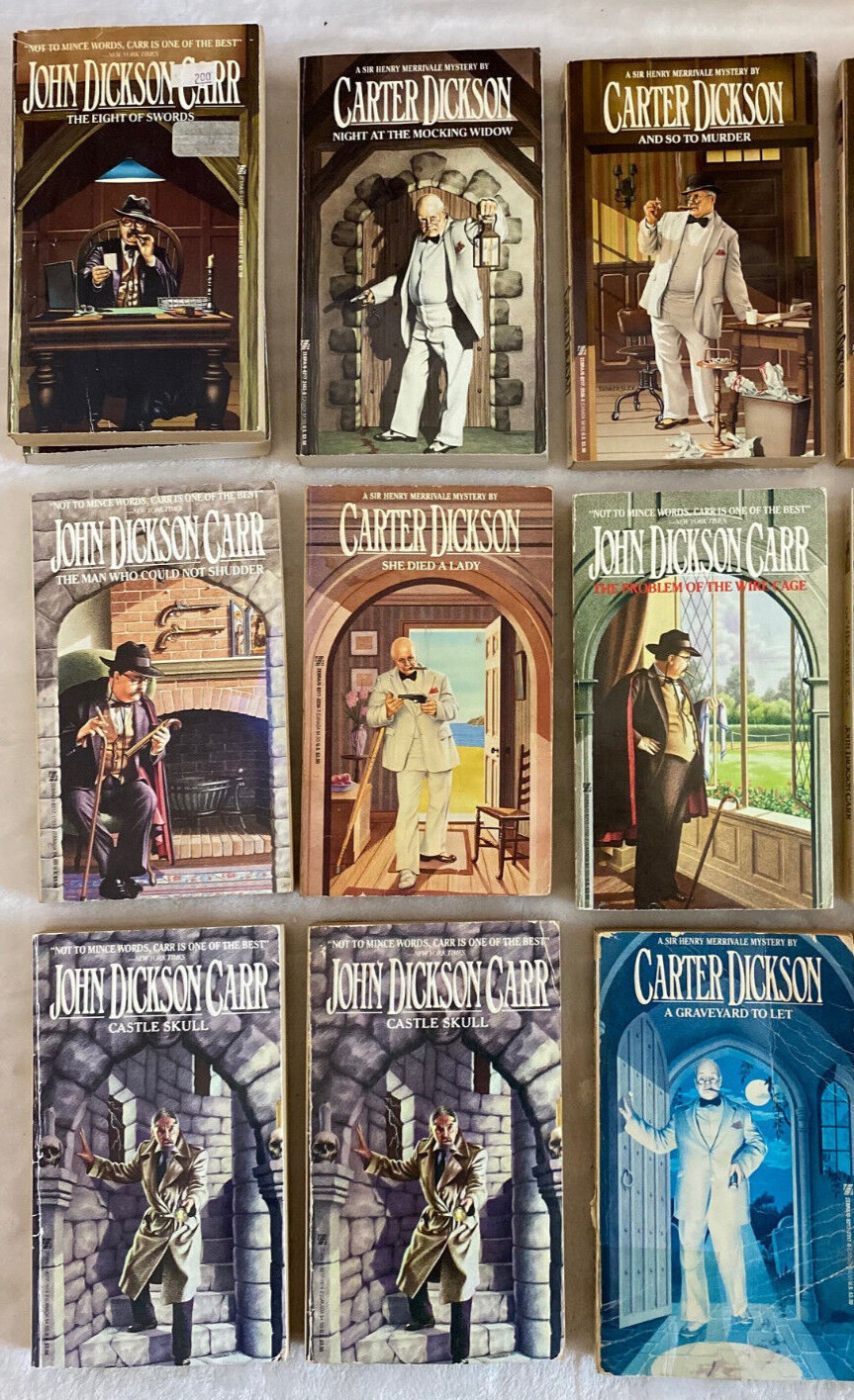 John Dickson Carr Carter Dickson CHOOSE YOUR TITLE: 12 PB Good/Very Good! #6