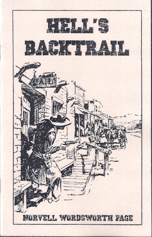 Hell’s Backtrail – Norvell W. Page – Sabre Press 2020 Western Chapbook