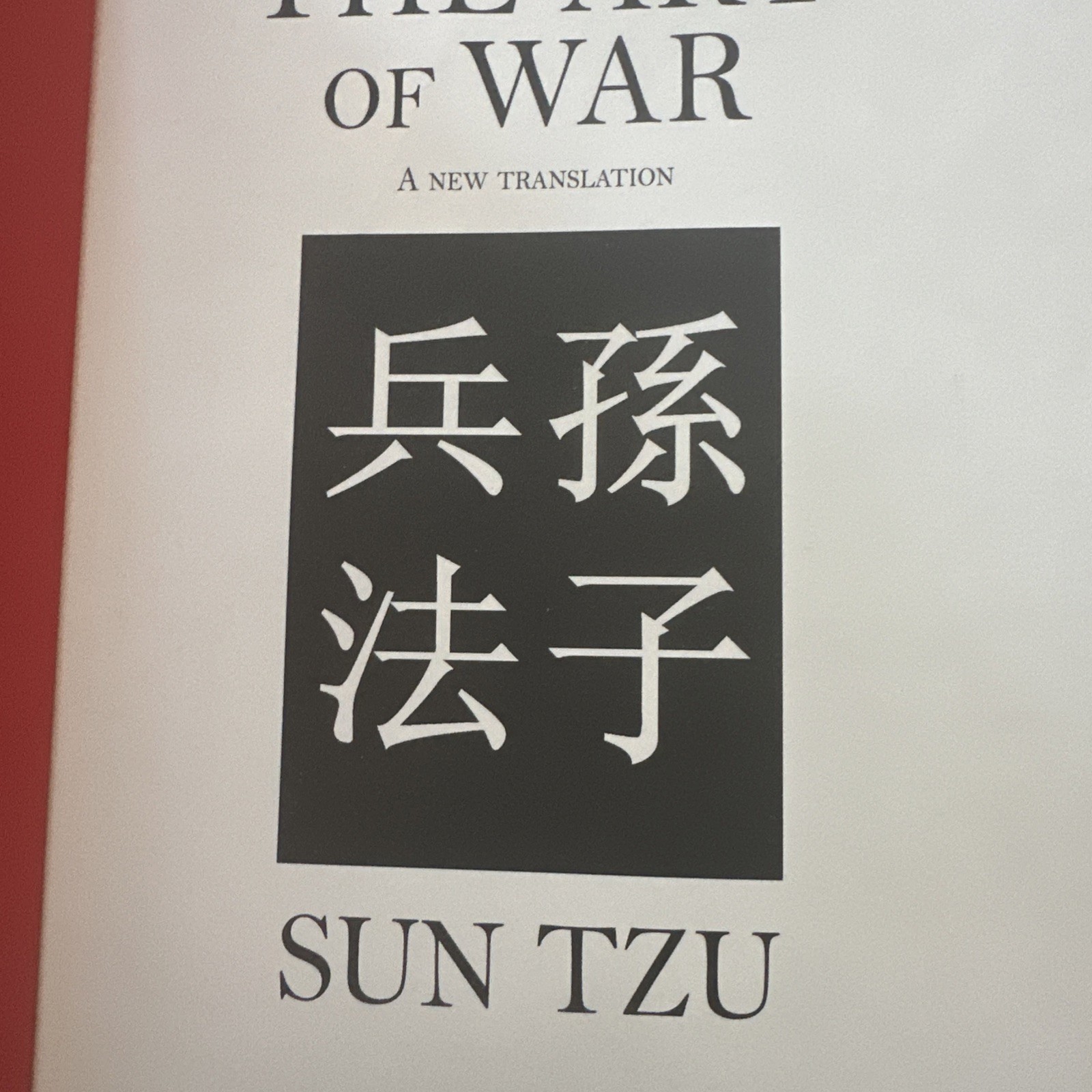 The Art of War Sun Tzu Traditional Chinese Binding Hardcover