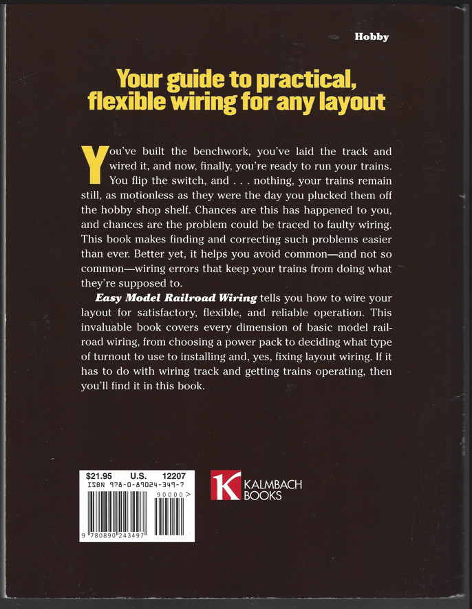 Easy Model Railroad Wiring, Second Edition – Paperback, by Sperandeo Andy – Good