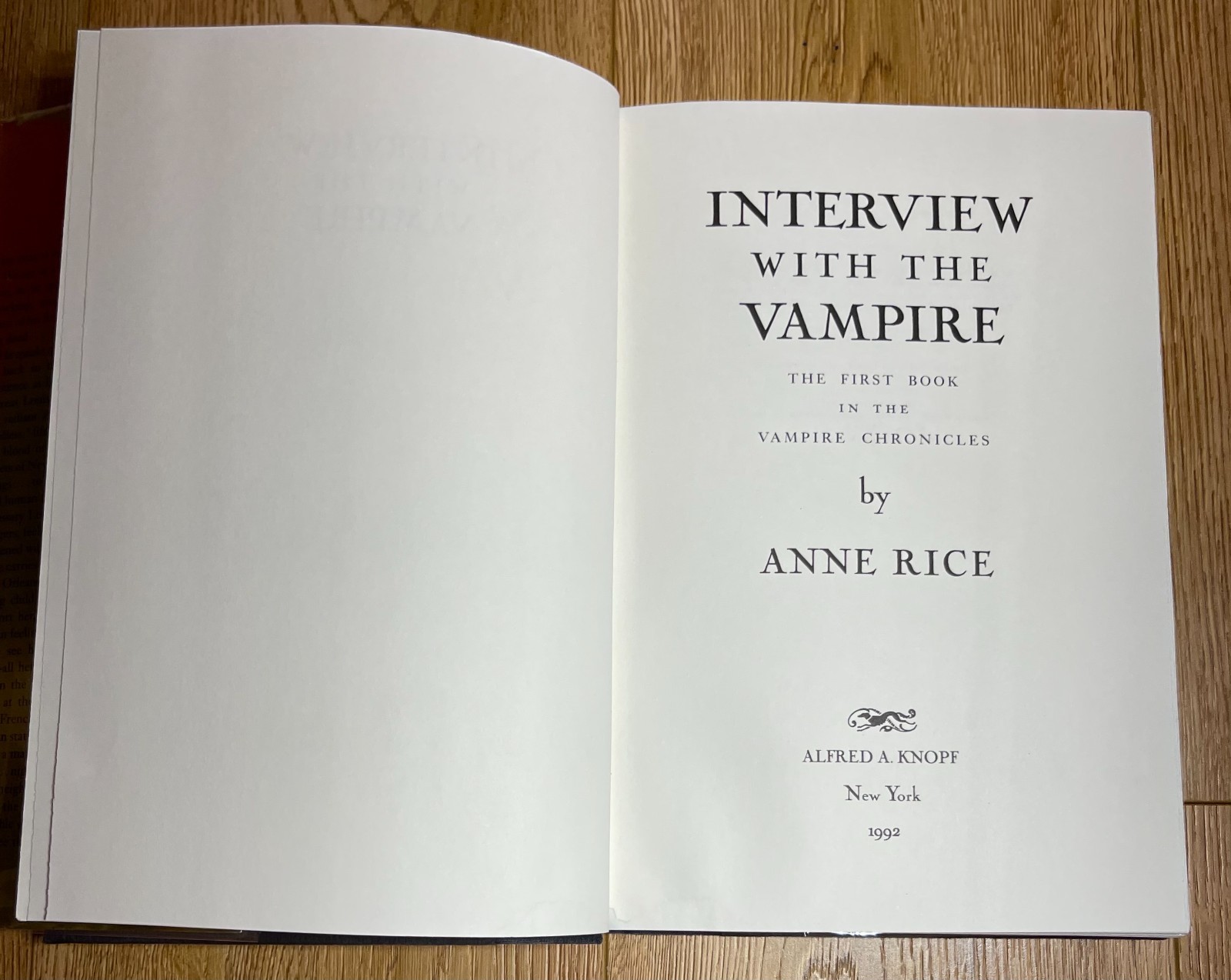 Interview with the Vampire – Anne Rice – First Edition, Second Print SIGNED