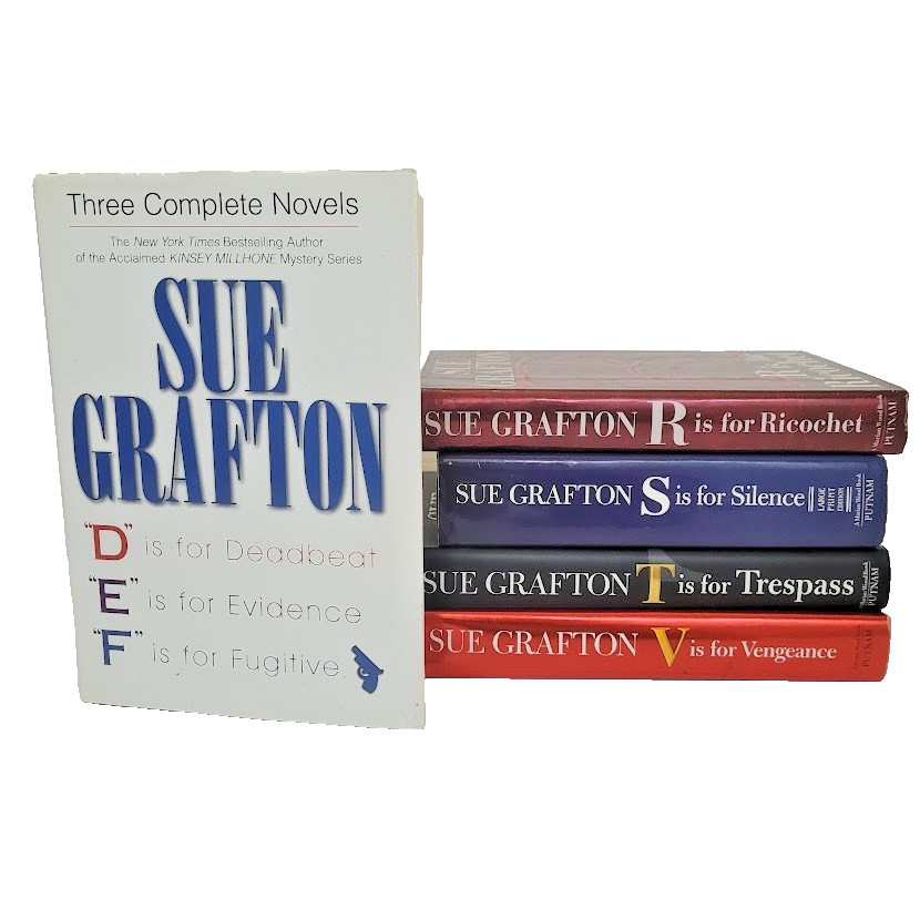 Sue Grafton Hardcover Book Lot 7 Novels R S T V & D E F Kinsey Millhone Mystery