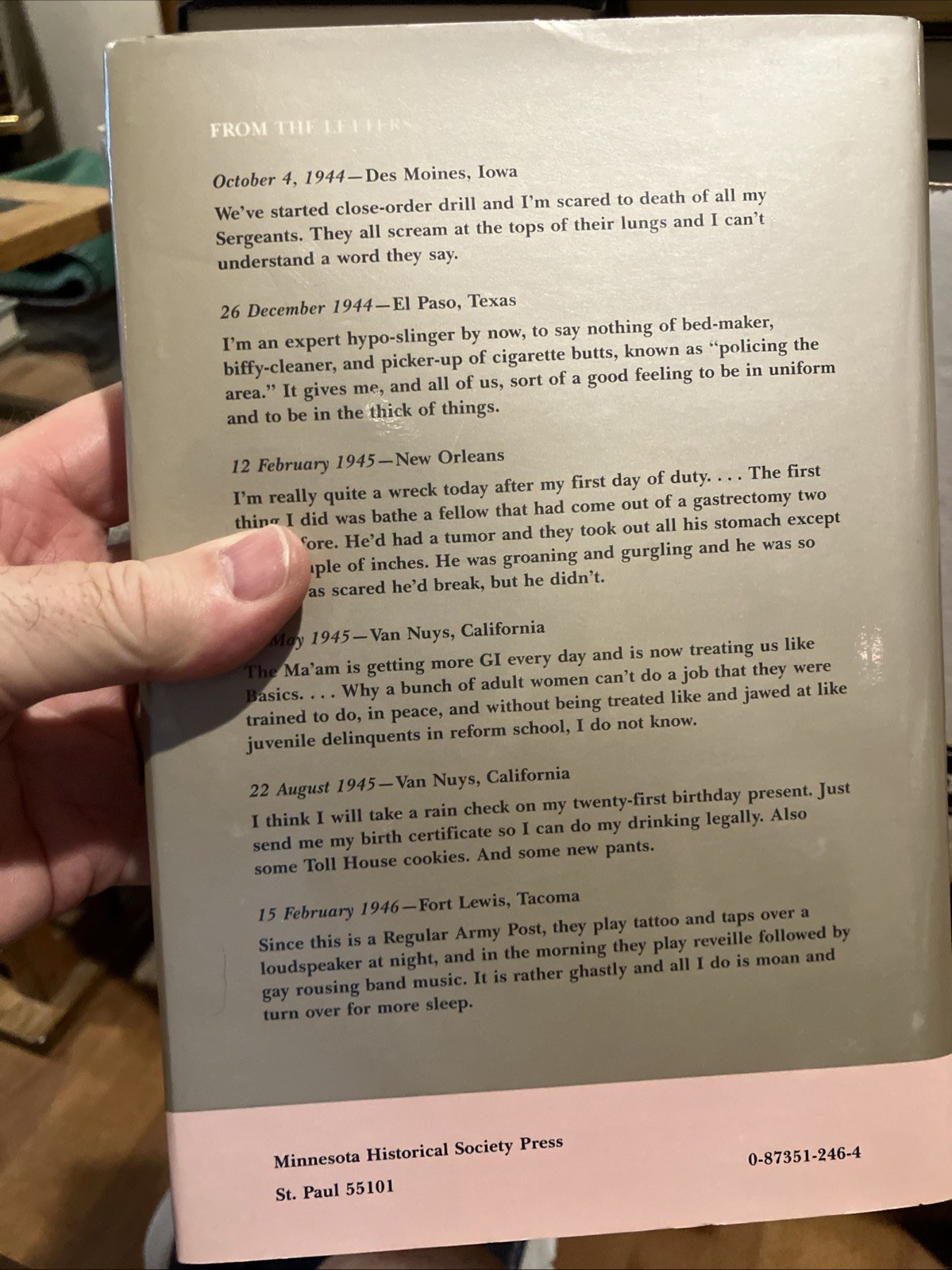 One Womans War : Letters Home from the Womens Army Corp 1944-1946**Signed**