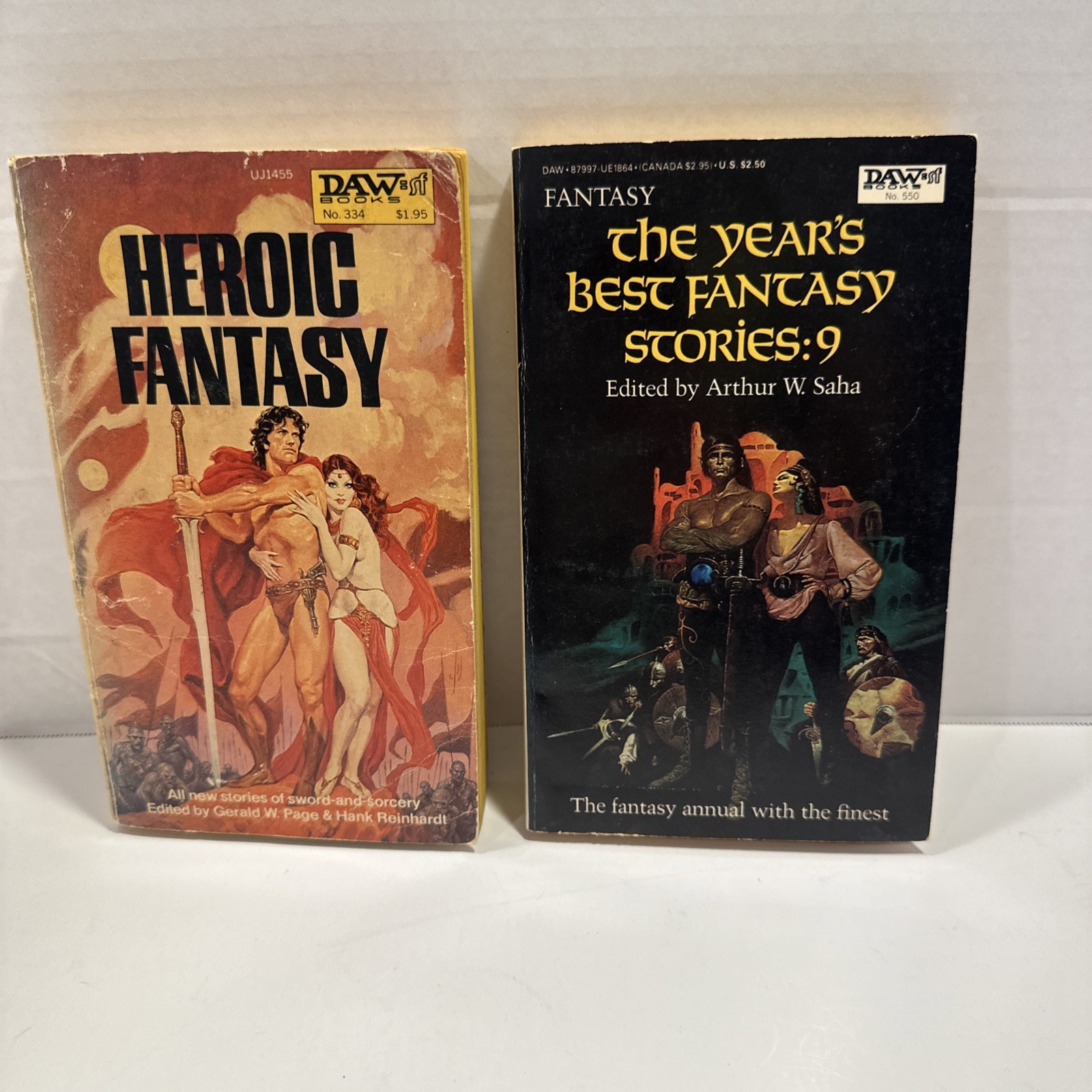 Heroic Fantasy 1979 DAW No 334 & The Years Best Fantasy Paperbacks 1st Print