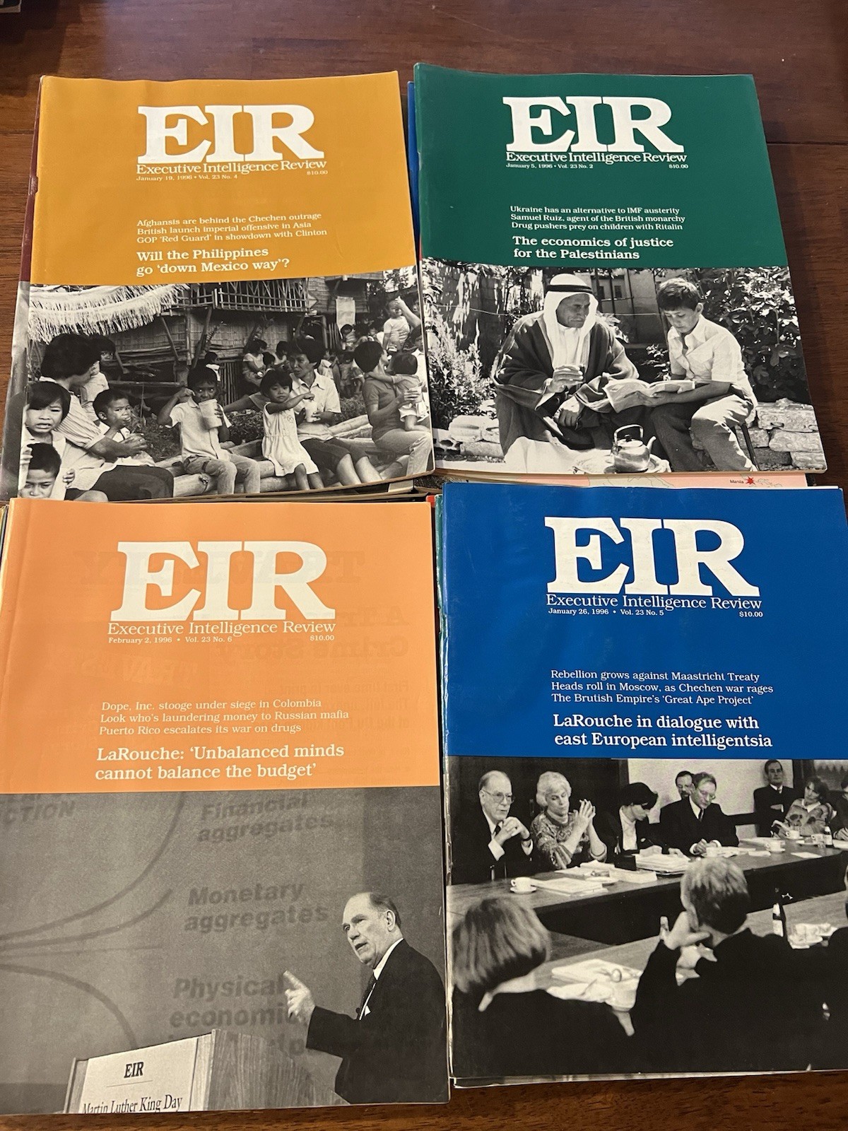 EIR Executive Intelligence Review 51 Issues 1996