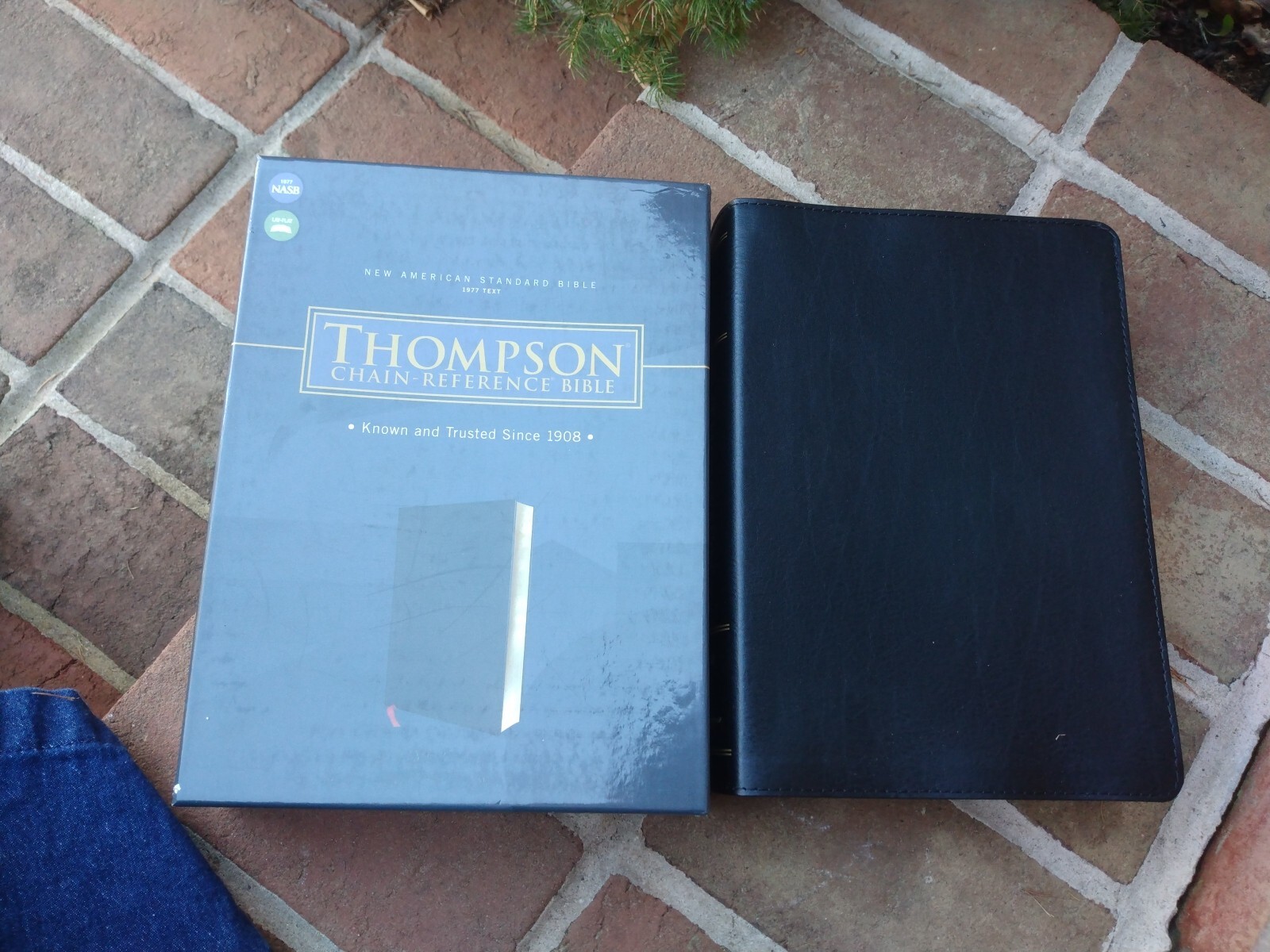 NASB 1977 Thompson Chain-Reference Bible, Bonded Leather Black, Red Letter