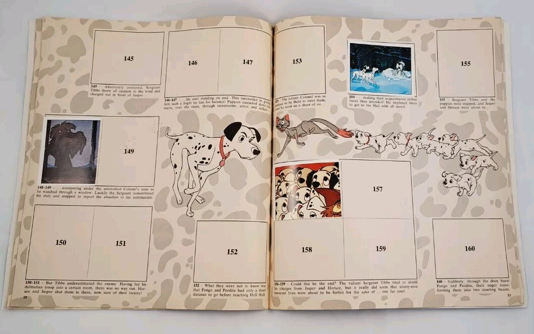 Vintage Walt Disney 101 Dalmatians Panini Sticker Book Lot Of 2 Booklets