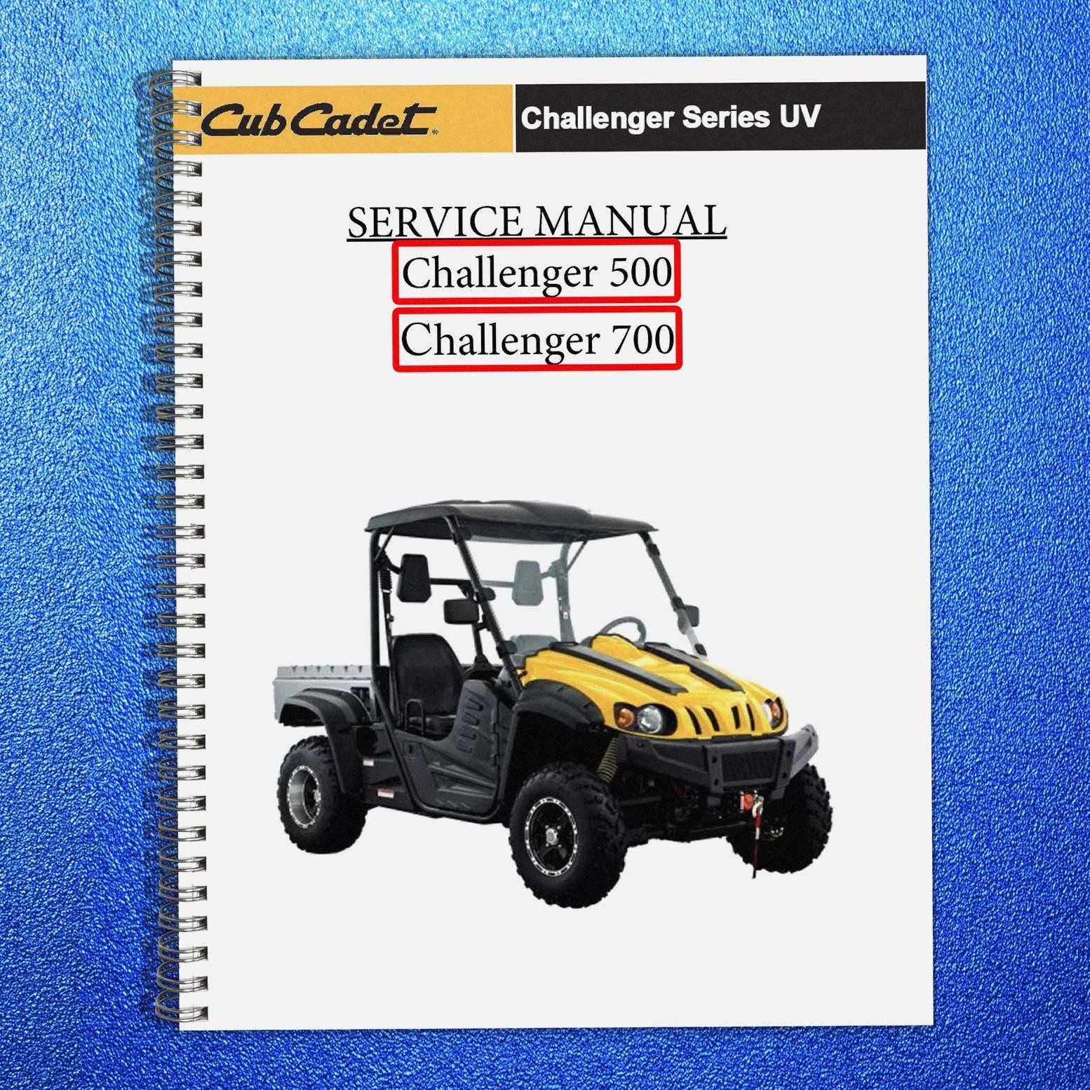CUB CADET Challenger 500 700 Utility Vehicle Service Manual , FOLDOUTS