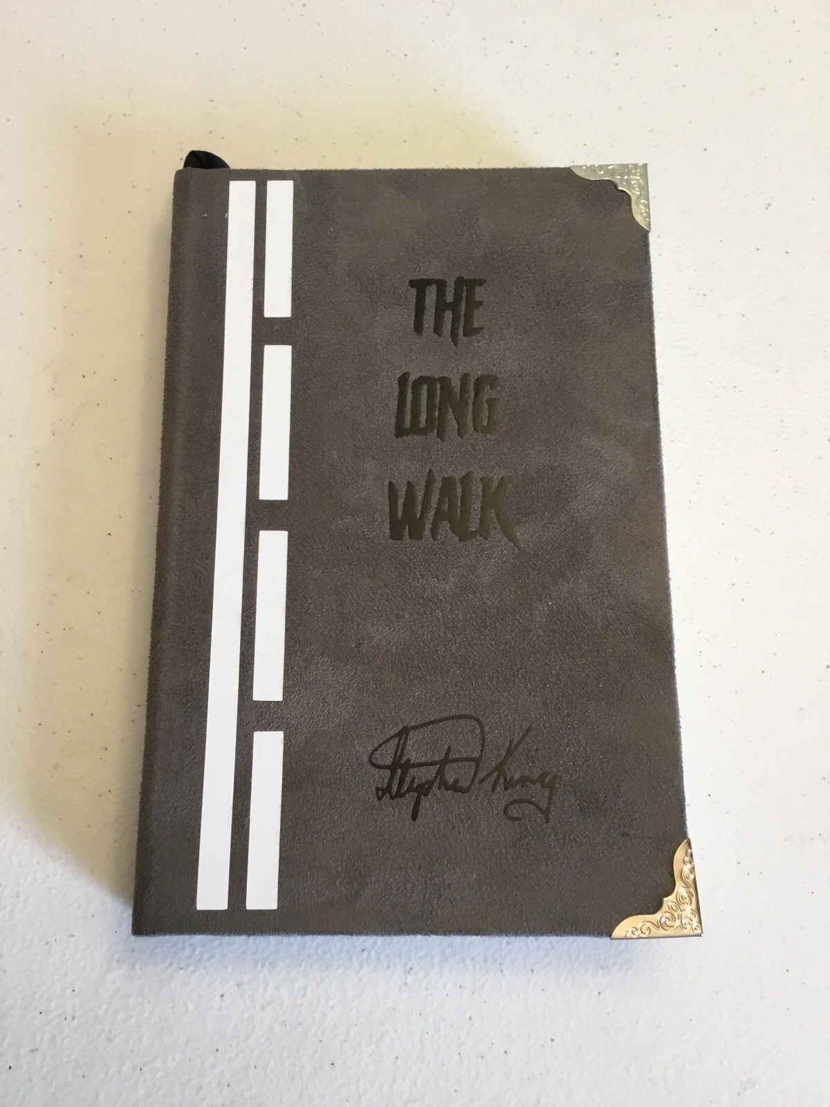 The Long Walk, Stephen King, Special Hardcover Edition, Custom Bound in Suede