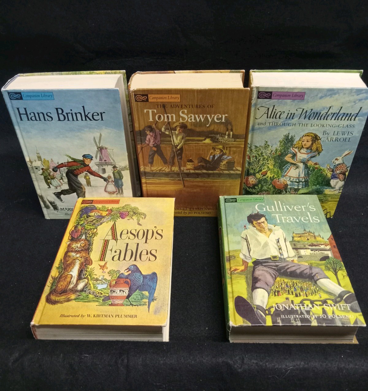 Vintage Lot of 6 Companion Library Books 12 Classic Titles Children’s Grosset