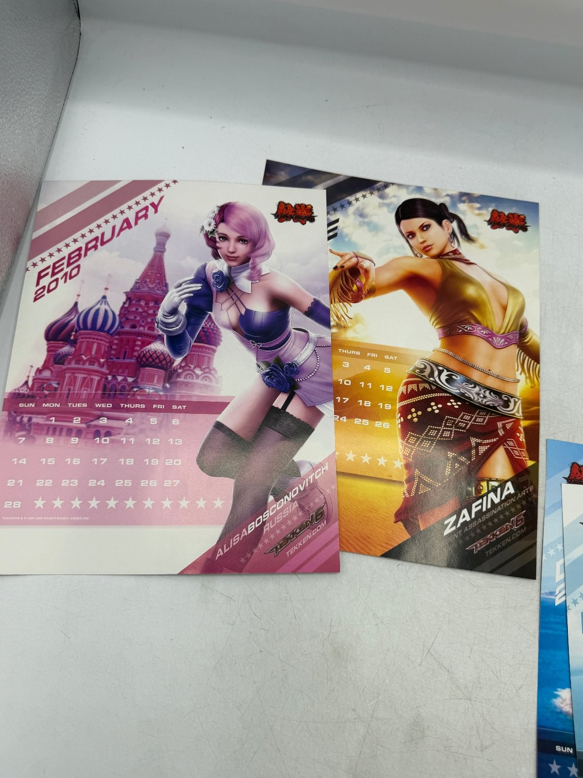 Tekken 6 Limited Edition Premium Gift Calendar 2009-2010 Bandai Namco