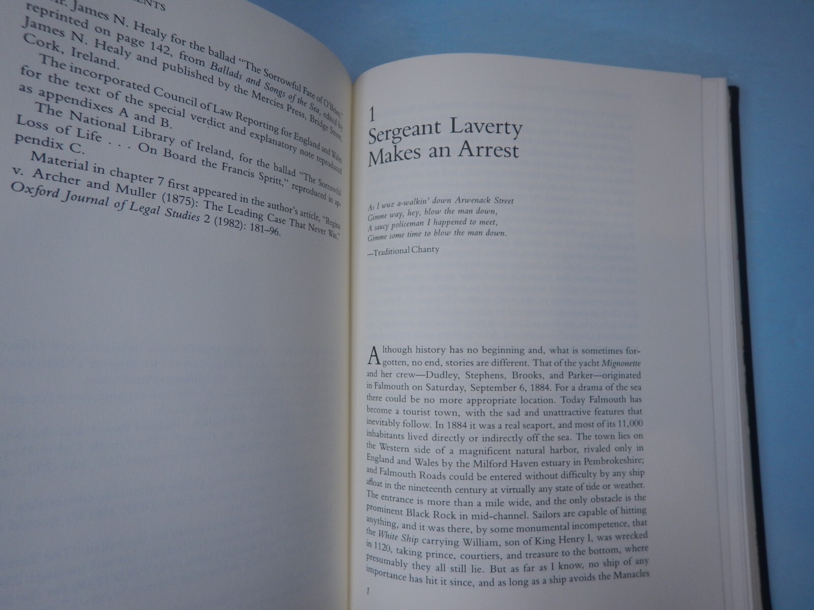 THE MIGNONETTE CASE by Simpson 1990 Notable Trials Library cannibalism and law
