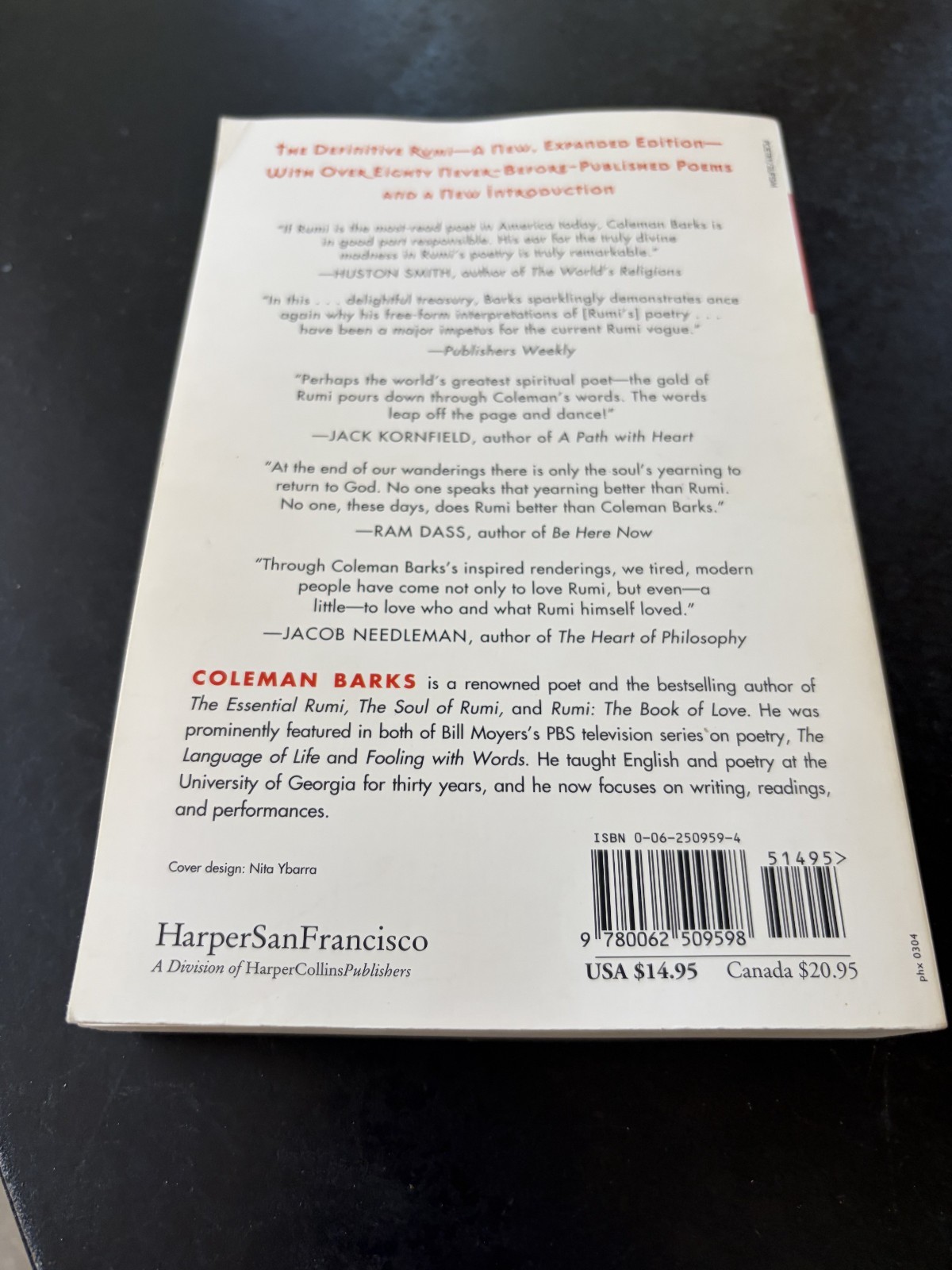 Essential Rumi – Reissue : New Expanded Edition by Coleman Barks (1997, Trade…
