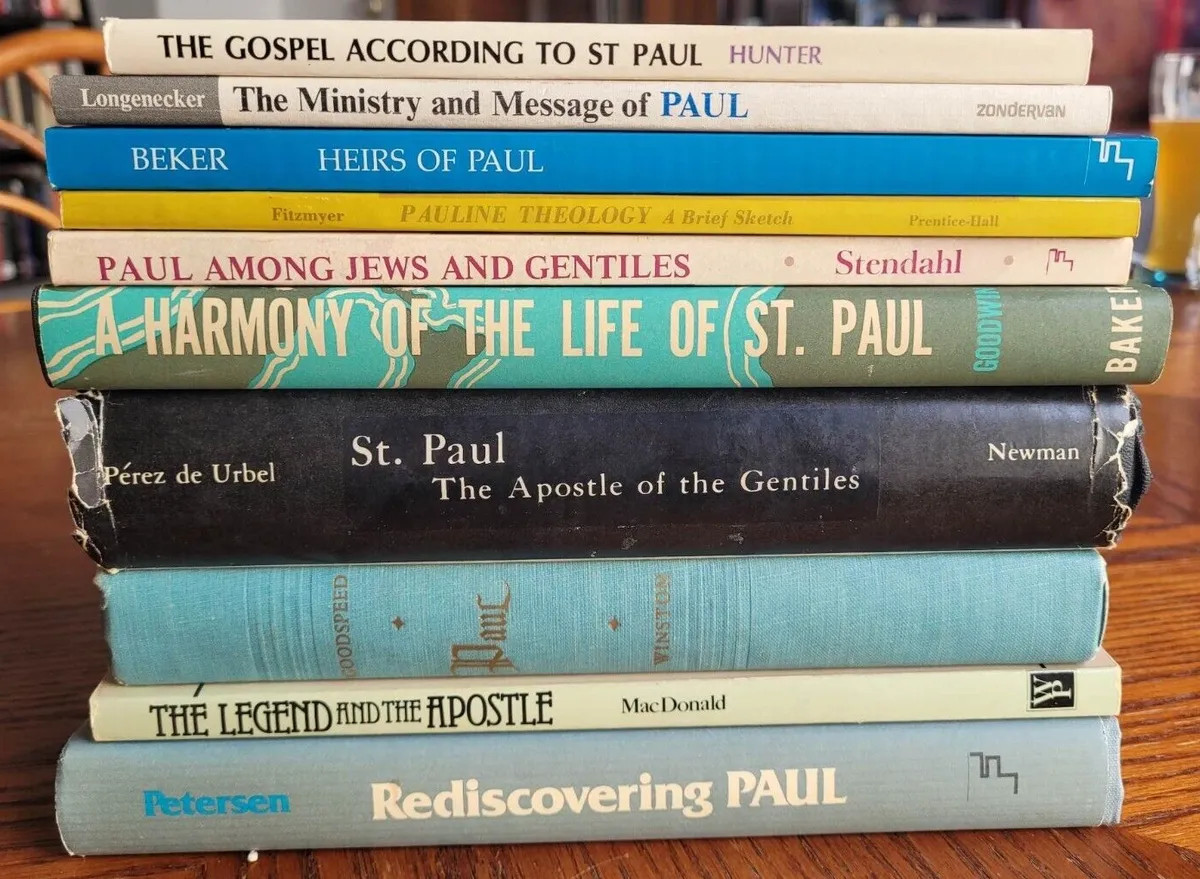 Lot of 10 Theological Books on Saint Paul Beker Hunter Stendahl de Urbel Winston