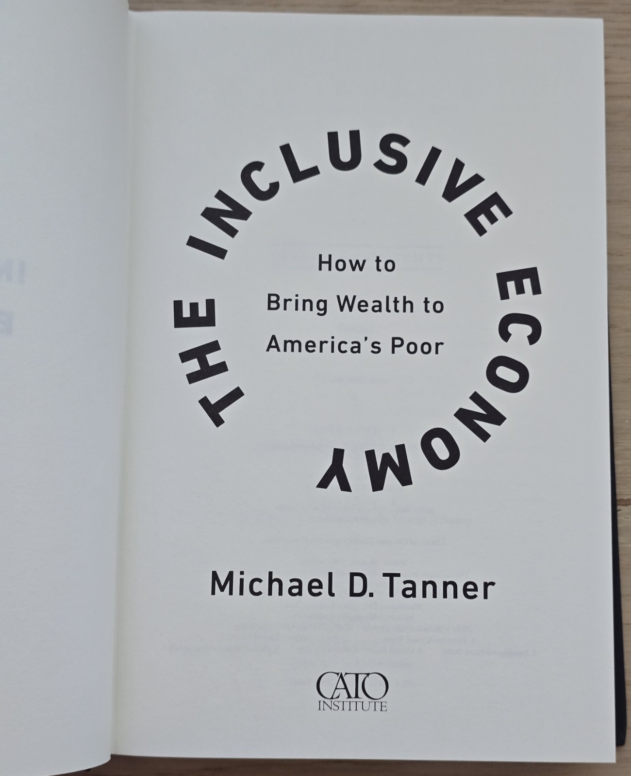 The Inclusive Economy: How to Bring Wealth to America’s Poor – Michael D. Tanner