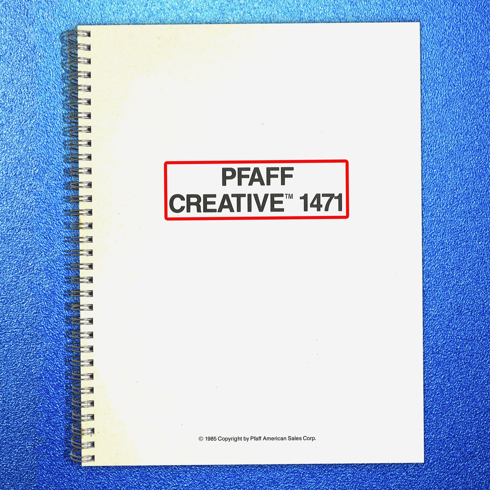PFAFF Creative 1471 Owners Handbook Manual yr 1985, SECURED, COVERING – FOLDOUTS