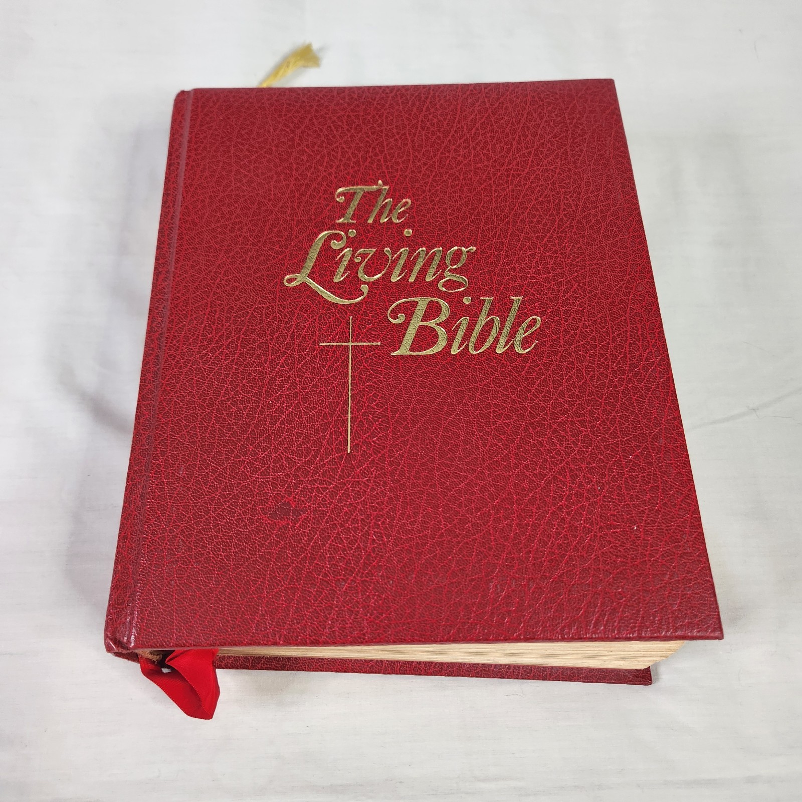 The Living Bible 1973 Paraphrased Large Deluxe Illustrated Edition 10.5″ x 8.75