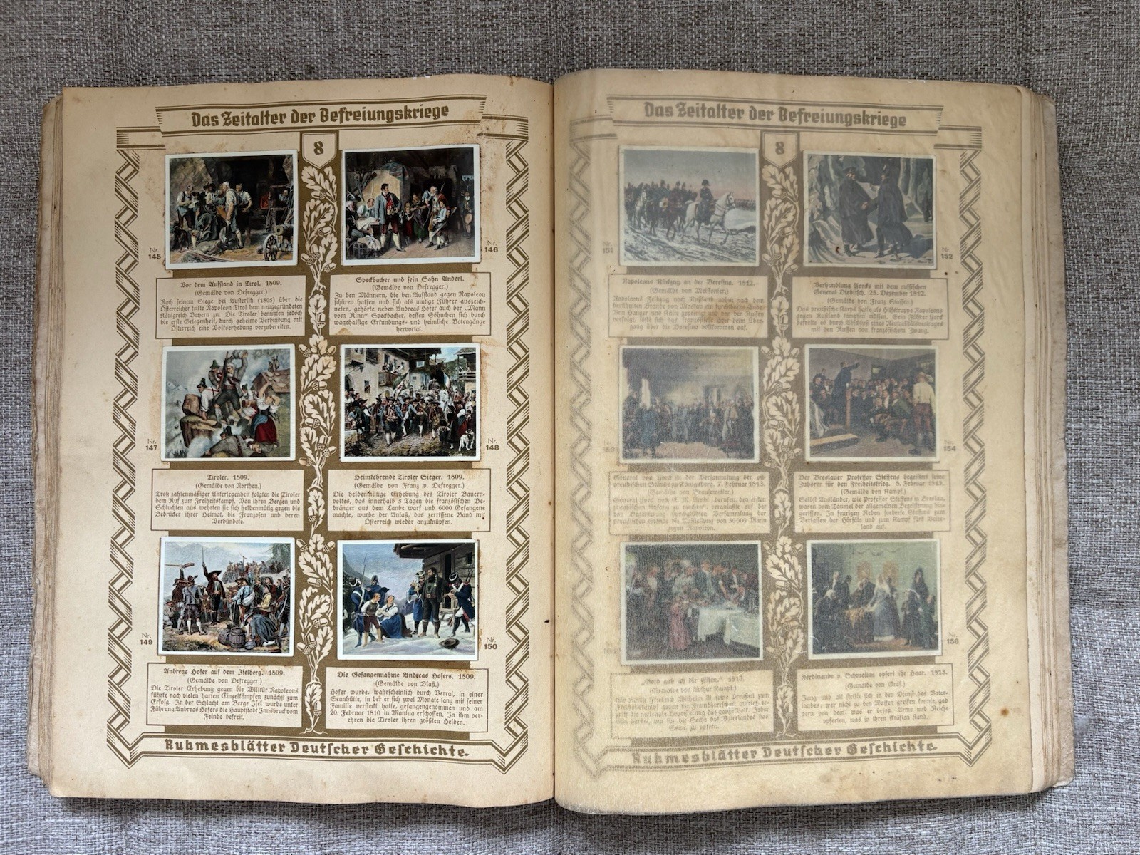 Pre WW2 German Tobacco Pictures Gold Pages Of German History 252 Pictures