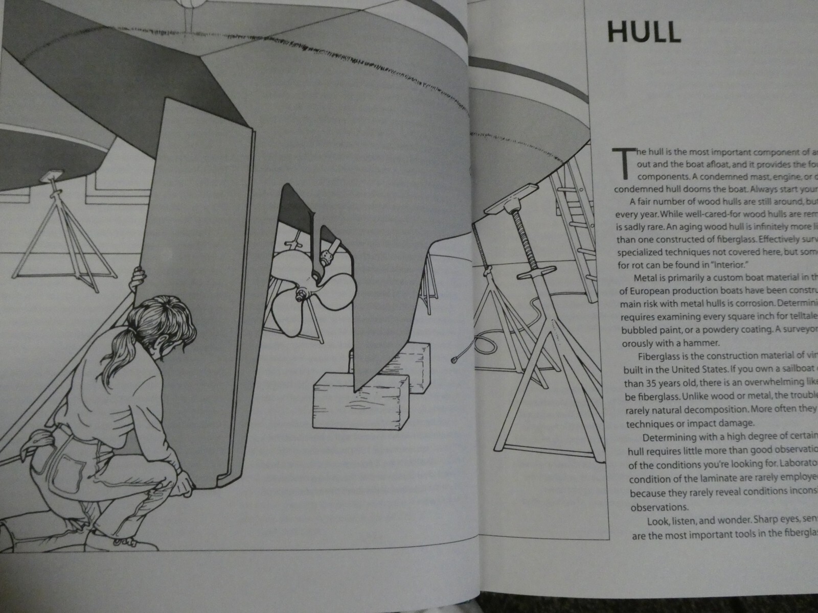 INSPECTING THE AGING SAILBOAT PUB 1997 ILLUSTRATED H/C DON CASEY142 PAGES