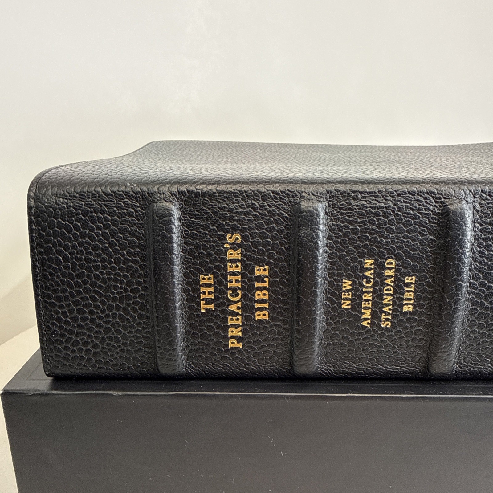 The Preacher’s Bible – NASB – Black Premium Leather – John MacArthur