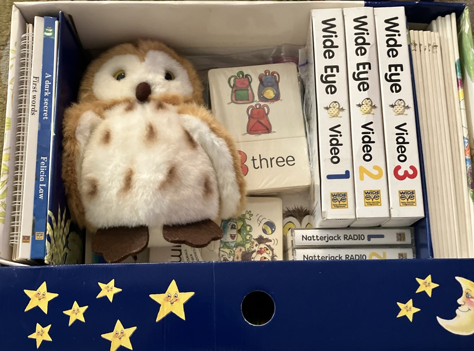 Wide Eyed Early Learning Program Kit for Toddlers Ages Books And Videos